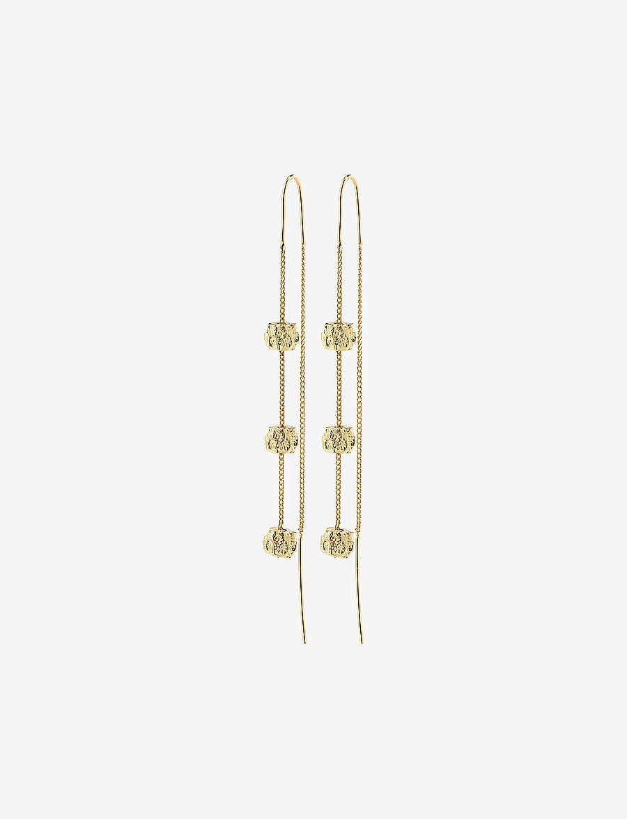 Pilgrim - COURAGEOUS chain-hooks earrings - gold plated - 0