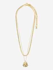 Pilgrim - WILLPOWER curb & coin necklace, 2-in-1 set, gold-plated - ketjukaulakorut - gold plated - 1