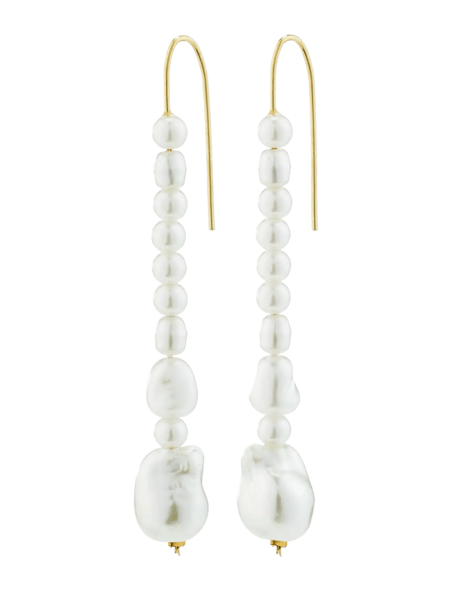 Pilgrim - WILLPOWER pearl earrings gold-plated - pärlitega kõrvarõngad - gold plated - 1