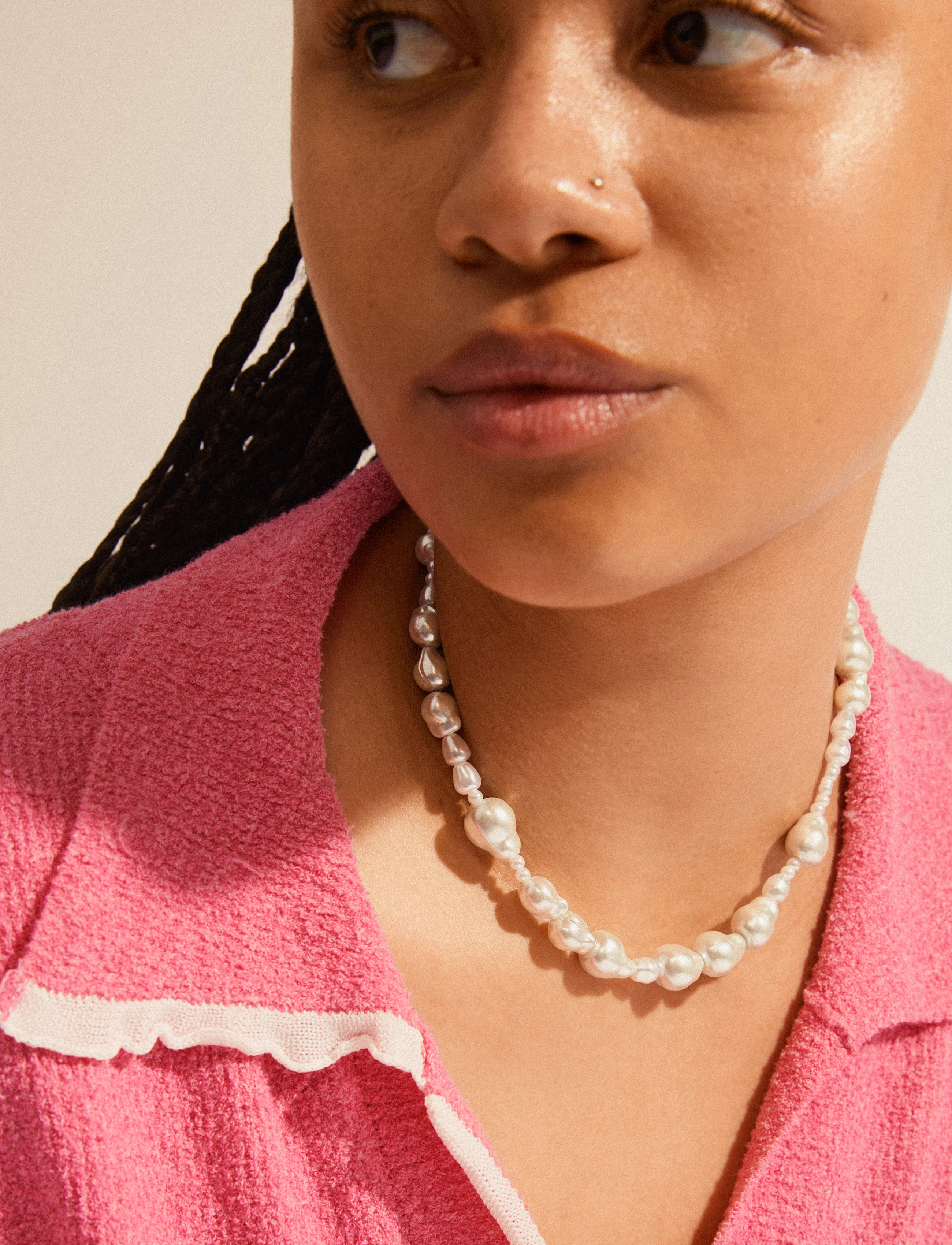 Pilgrim - WILLPOWER pearl necklace - silver plated - 1