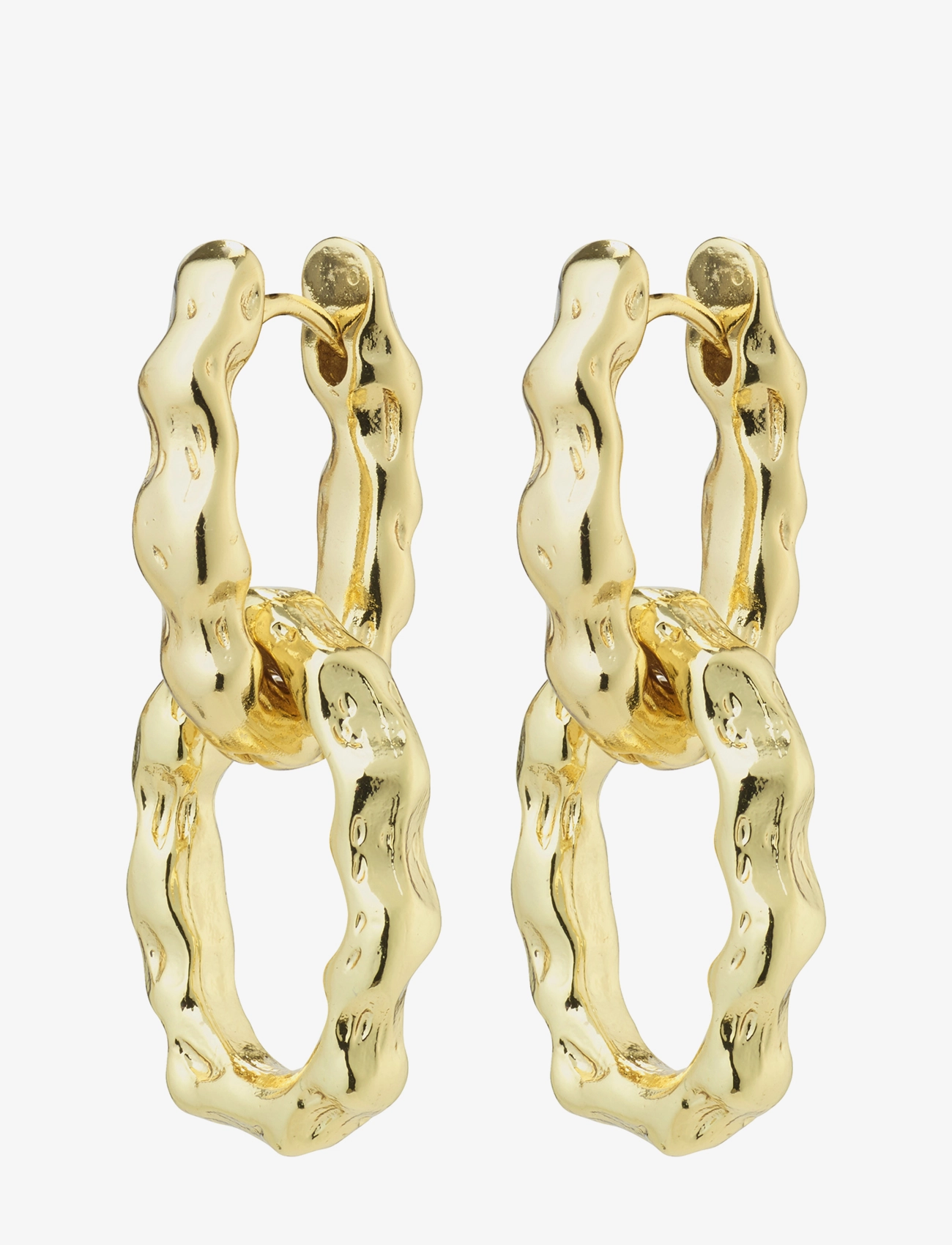 Pilgrim - REFLECT recycled earrings - gold plated - 0