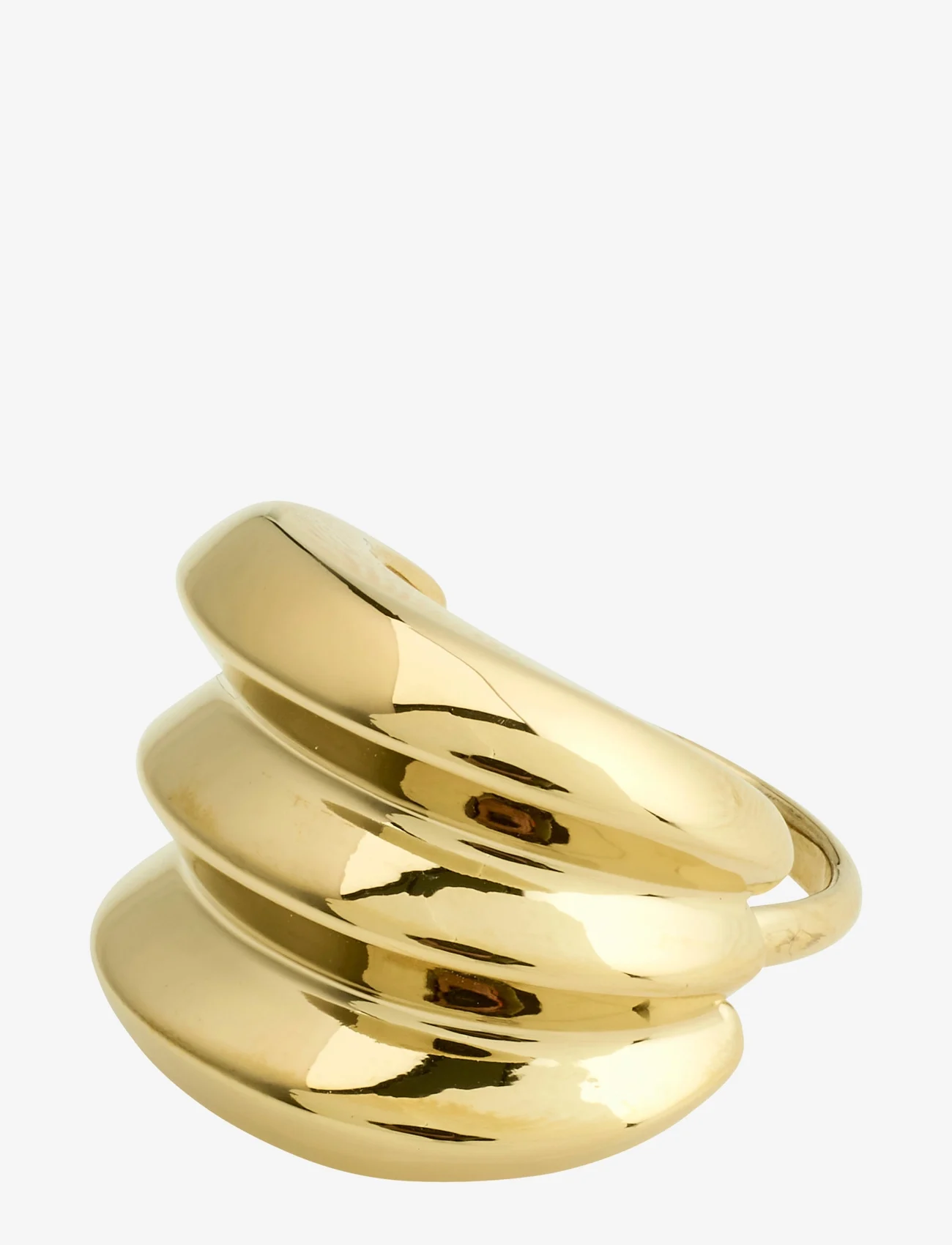 Pilgrim - REFLECT recycled statement ring - festkläder till outletpriser - gold plated - 0