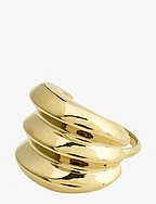 REFLECT recycled statement ring - GOLD PLATED
