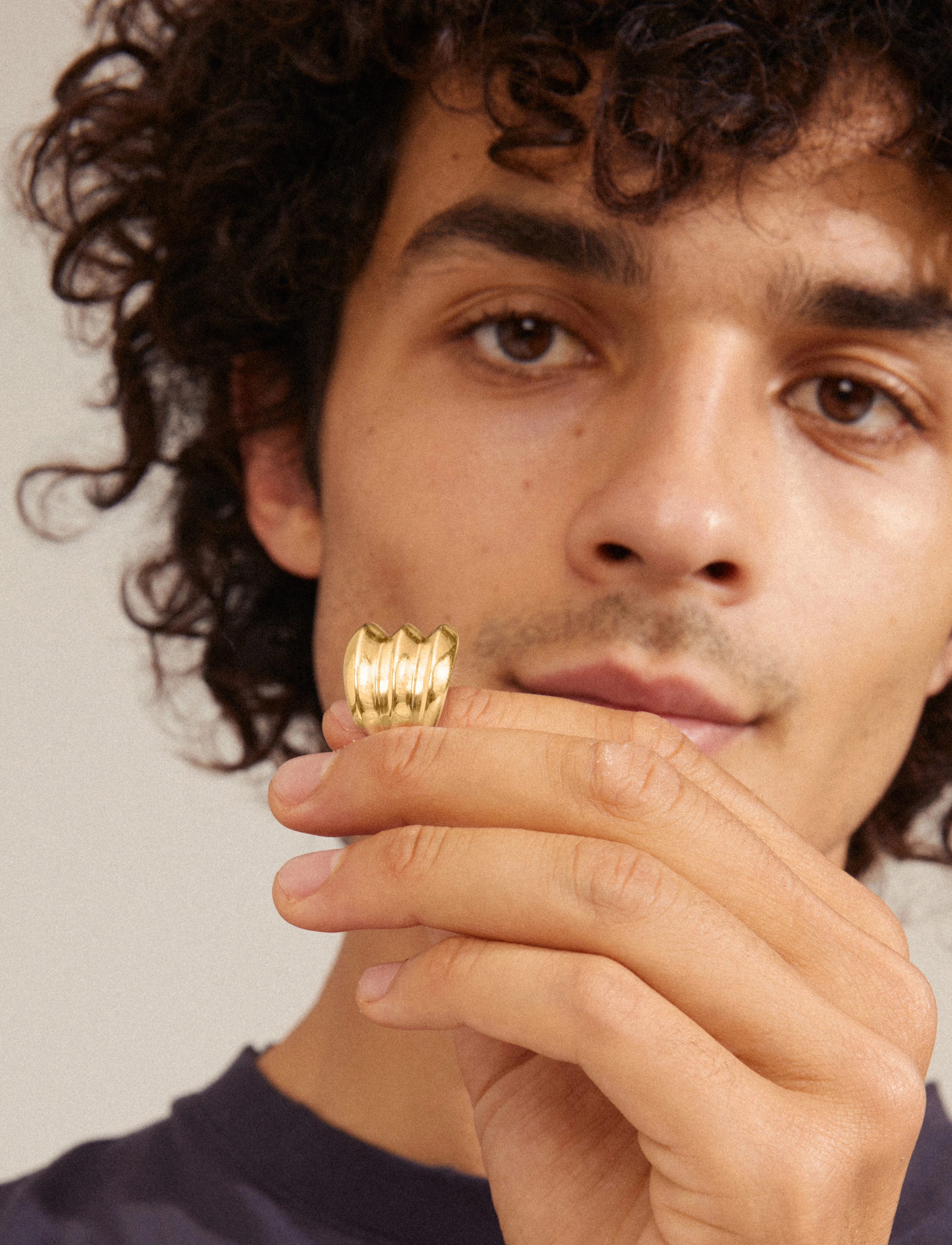 Pilgrim - REFLECT recycled statement ring - gold plated - 3