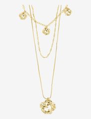Pilgrim - SMILE recycled coin necklace 3-in-1 - halskæder med vedhæng - gold plated - 0