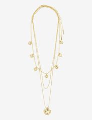 Pilgrim - SMILE recycled coin necklace 3-in-1 - halskæder med vedhæng - gold plated - 1