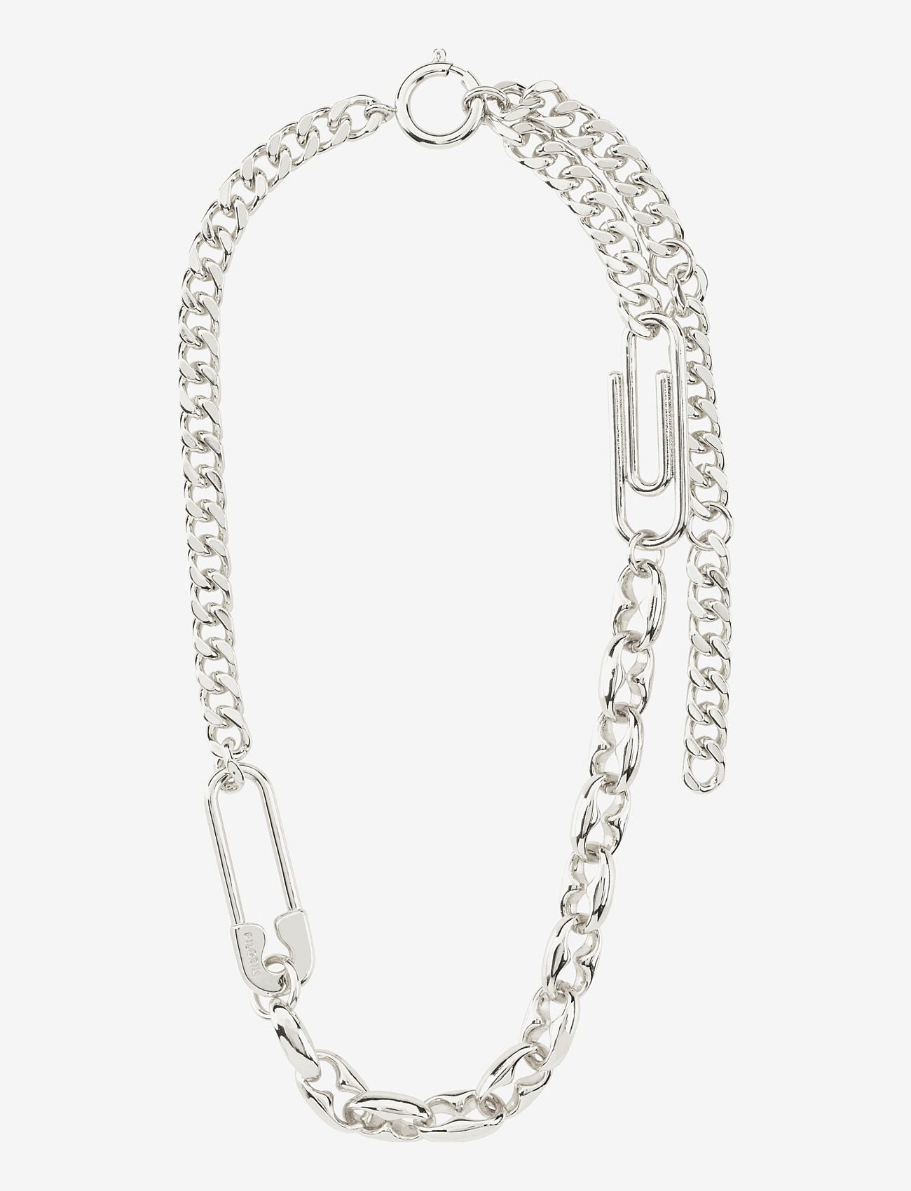 Pilgrim - PACE recycled chain necklace - Ķēdīšu kaklarotas - silver plated - 1