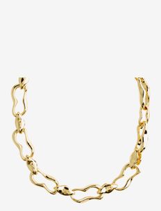 WAVE recycled necklace gold-plated, Pilgrim