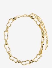 Pilgrim - WAVE recycled necklace gold-plated - Ķēdīšu kaklarotas - gold plated - 1