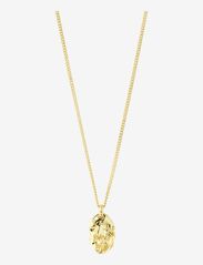 Pilgrim - SUN recycled coin necklace - halsband med hänge - gold plated - 0