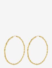 SUN recycled mega hoops - GOLD PLATED