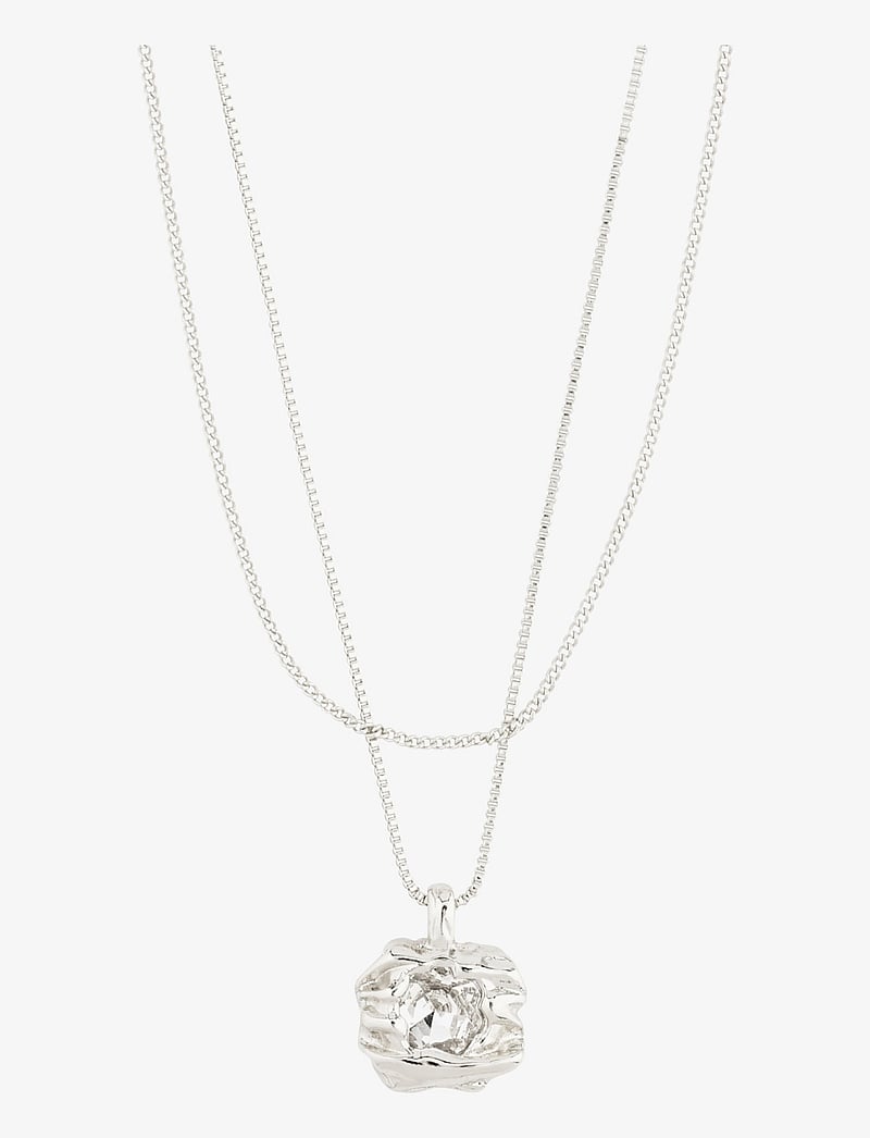 Pilgrim - FEEL necklace 2-in-1 set silver-plated - ketten mit anhänger - silver plated - 1