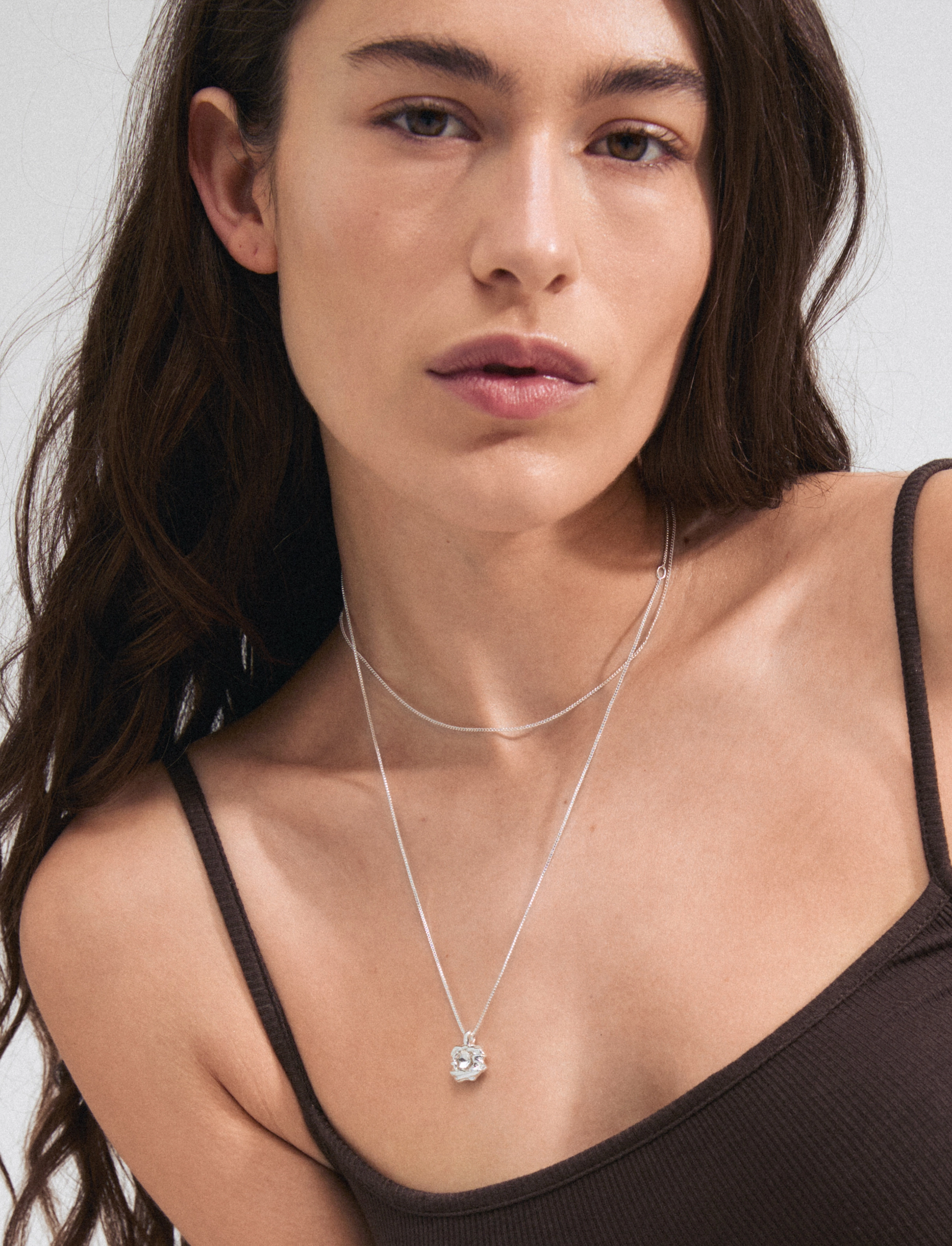 Pilgrim - FEEL necklace 2-in-1 set silver-plated - halsband med hänge - silver plated - 4