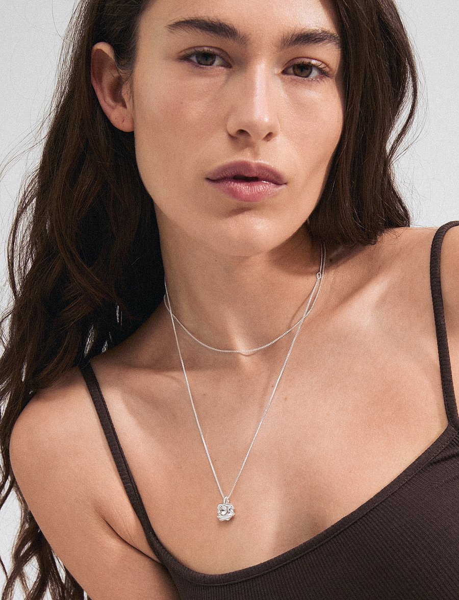 Pilgrim - FEEL necklace 2-in-1 set silver-plated - halsband med hänge - silver plated - 4