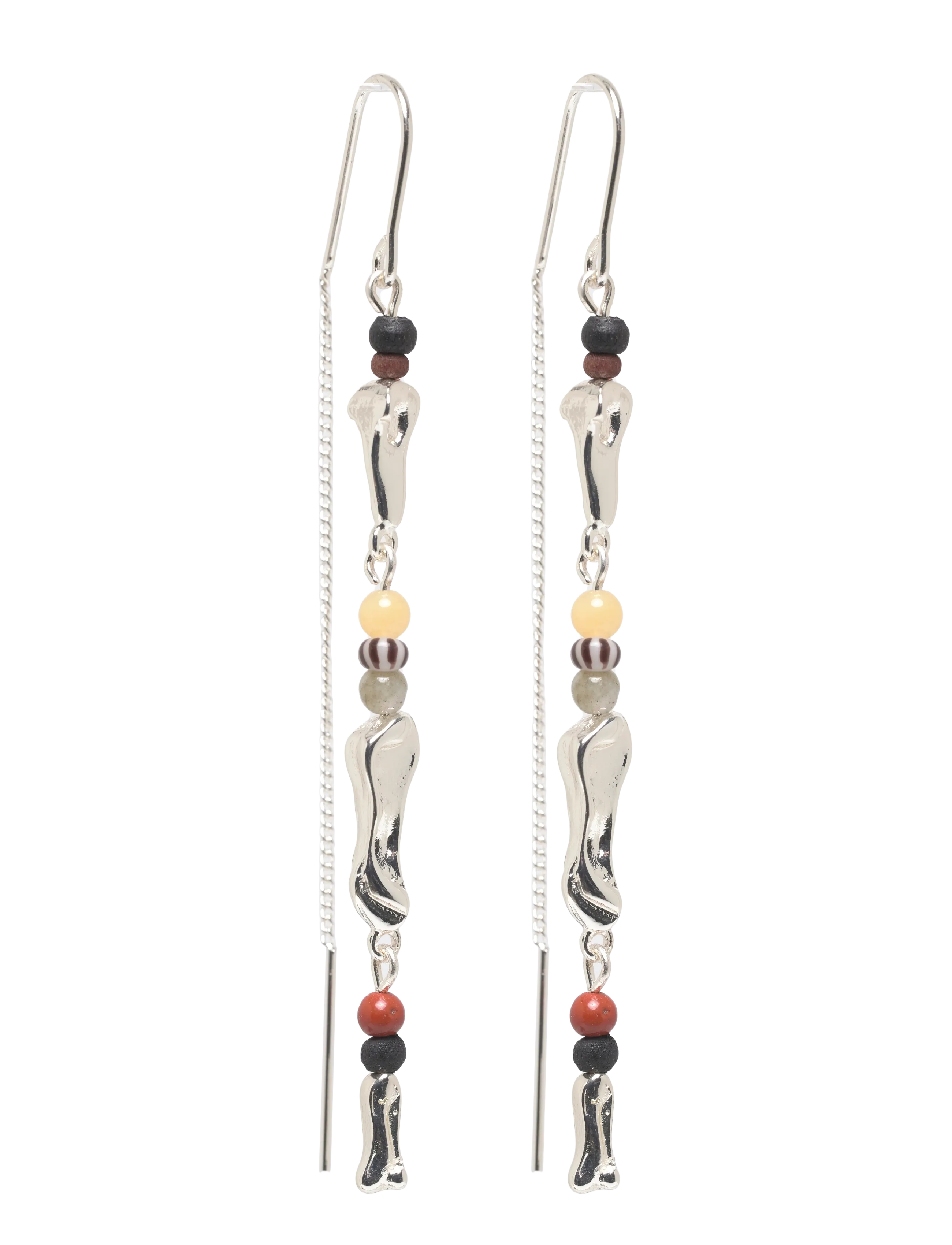 Pilgrim Dawn Chain Earrings Silver-Plated, One Size, Earrings, Silber - Pendants Frauen