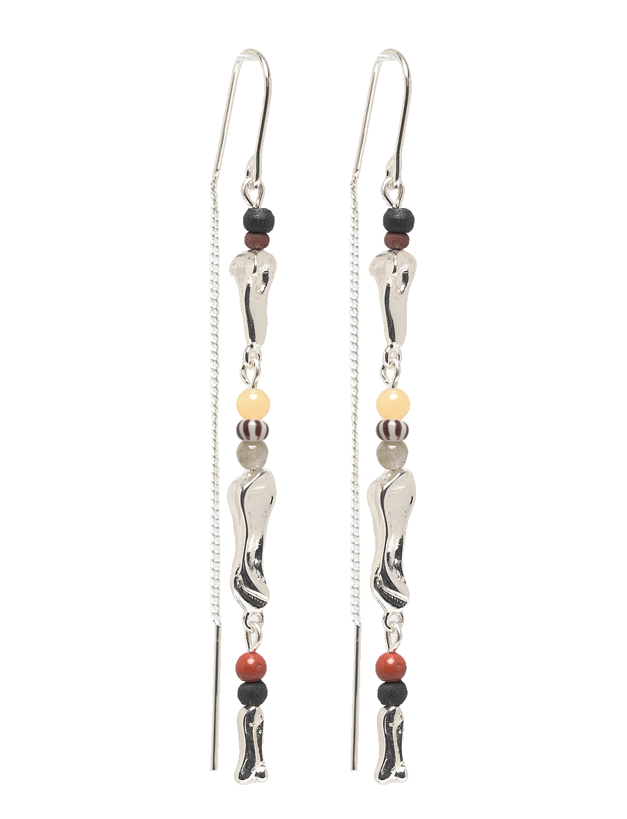 Pilgrim - DAWN chain earrings silver-plated - ohrhänger - silver plated - 0