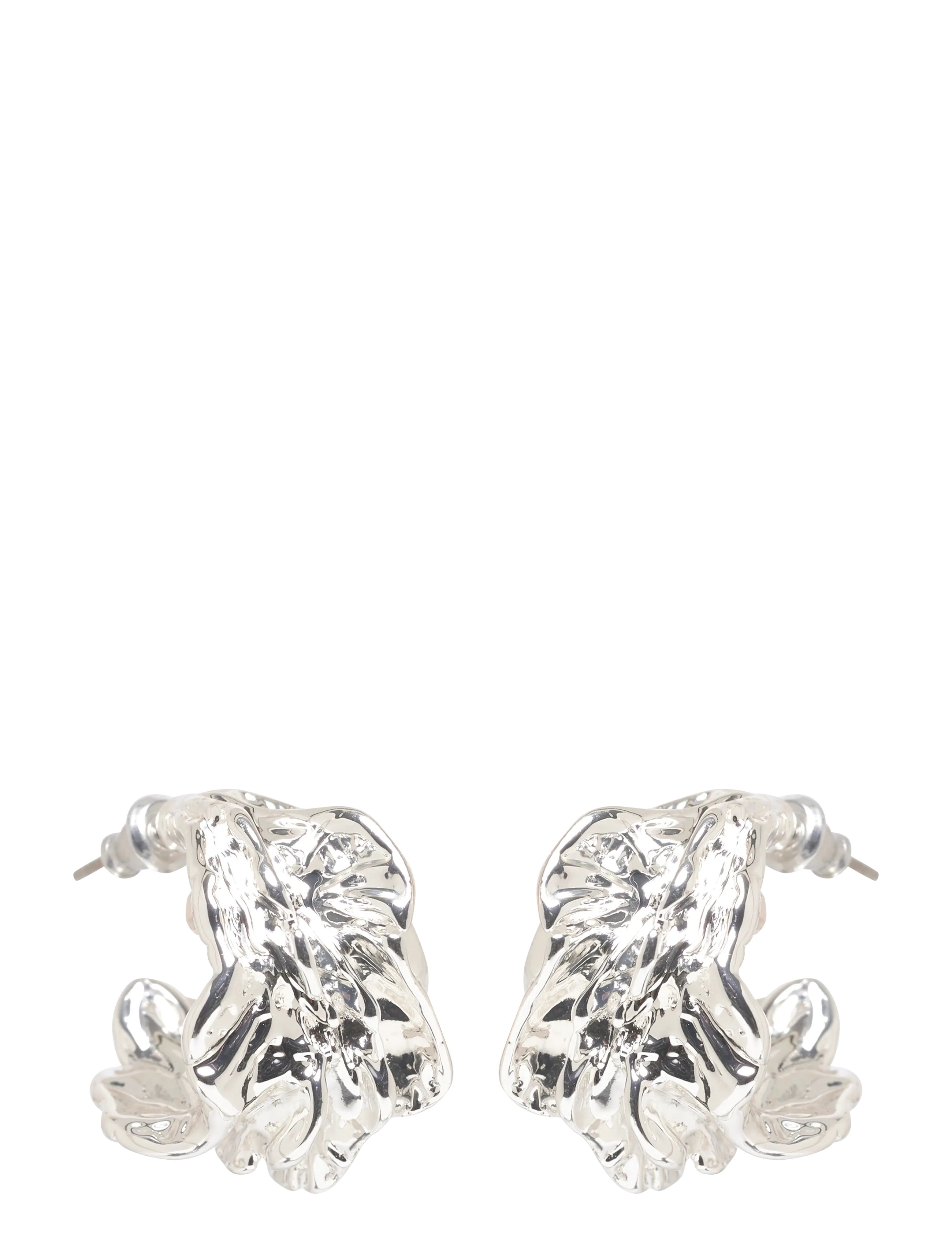 ECLIPSE hoops silver-plated - SILVER PLATED