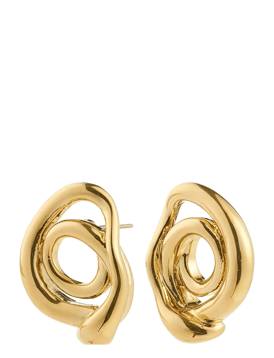 Pilgrim - UNFOLD earrings gold-plated - stud earrings - gold plated - 1
