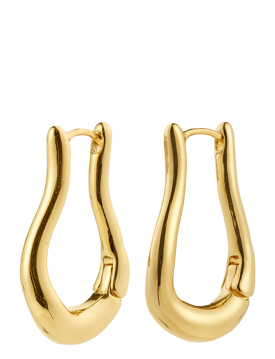Pilgrim - UNFOLD hoops gold-plated - hoops kõrvarõngad - gold plated - 1