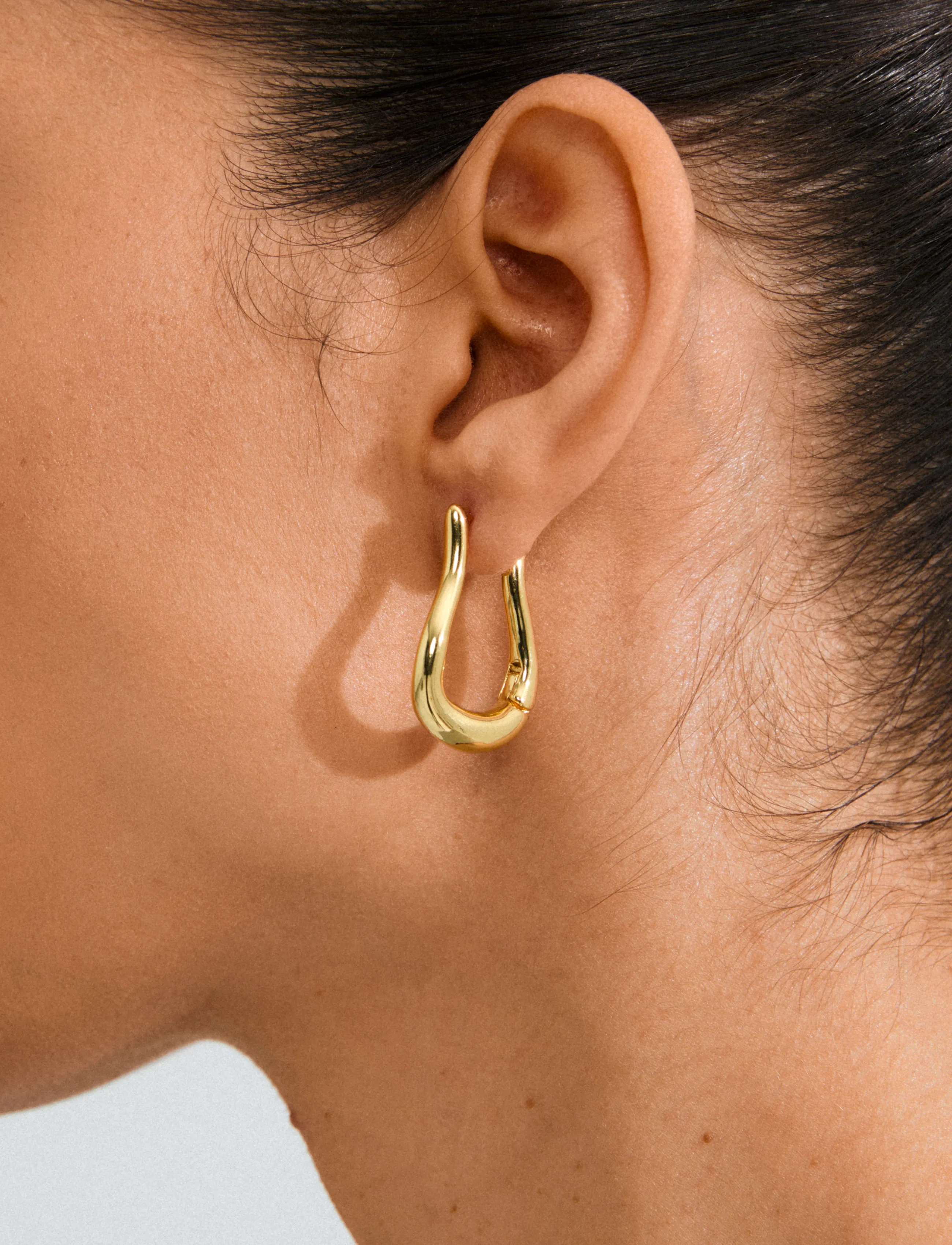 Pilgrim - UNFOLD hoops gold-plated - hoops kõrvarõngad - gold plated - 2
