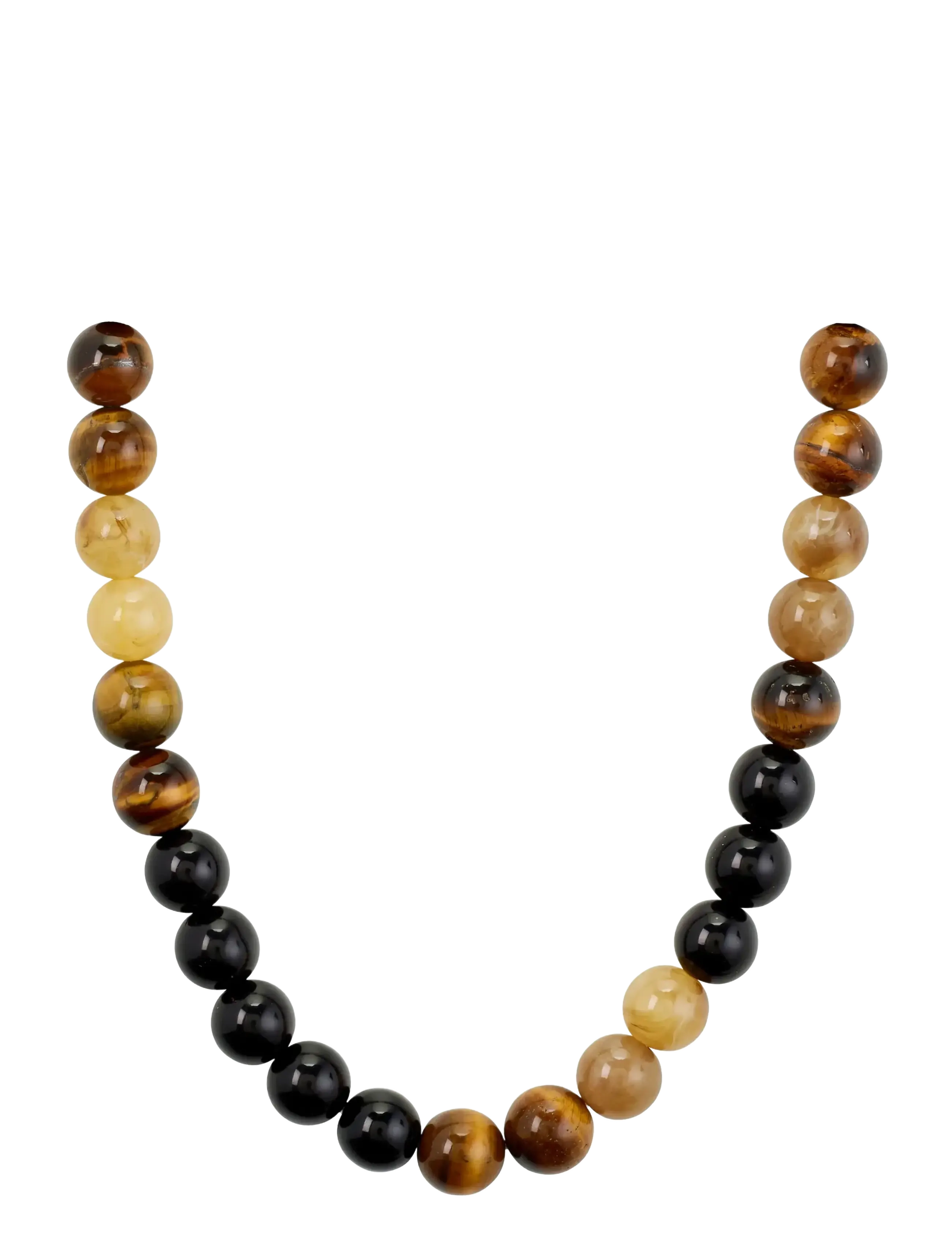 Pilgrim UNFOLD necklace gold-plated/brown - Accessories - GOLD PLATED / brown