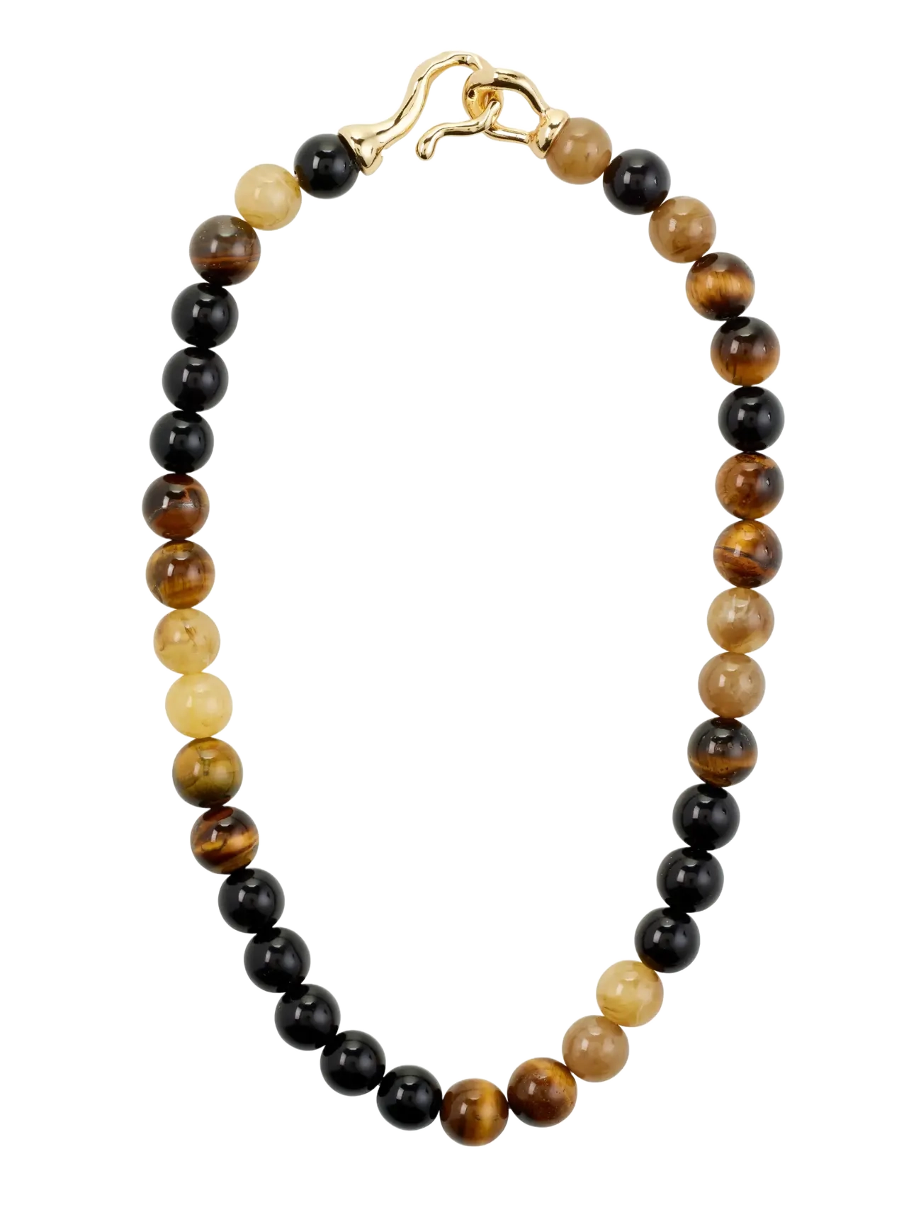 Pilgrim - UNFOLD necklace gold-plated/brown - gold plated - 2