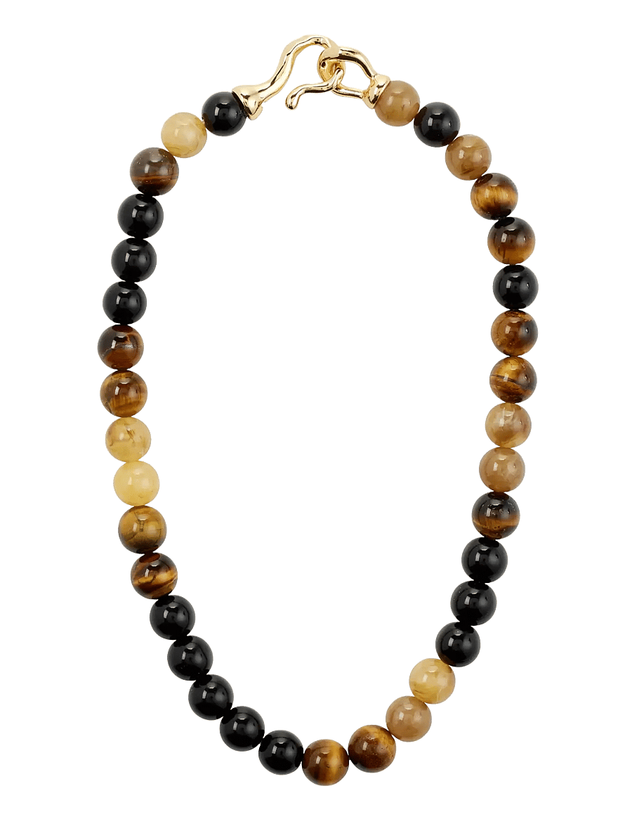 Pilgrim - UNFOLD necklace gold-plated/brown - gold plated - 2