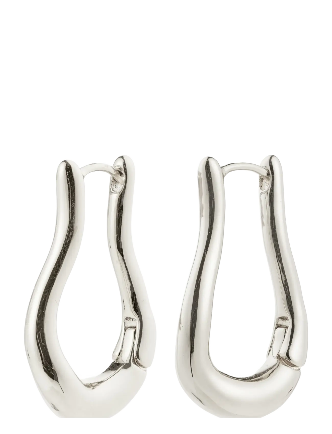 PILGRIM Unfold Hoops Silber-Plated Silber - One Size - Damen