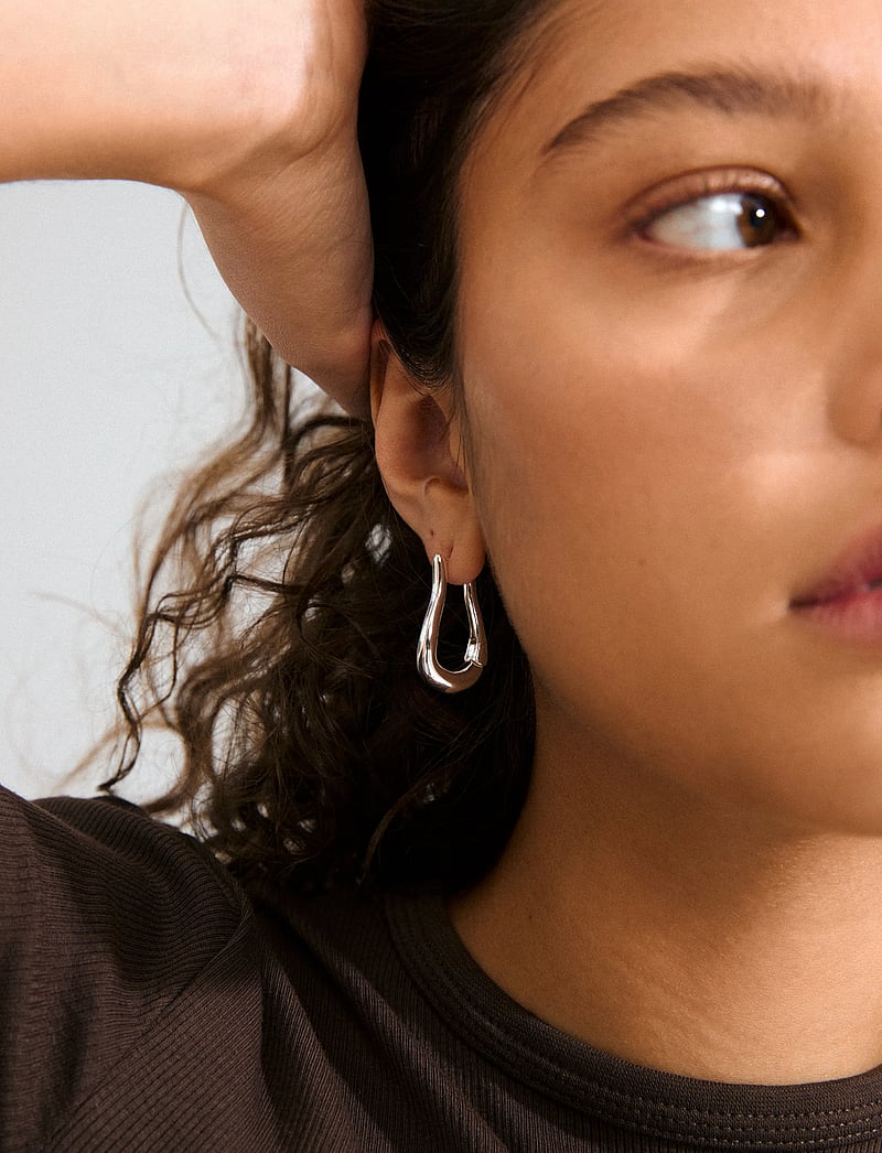 Pilgrim - UNFOLD hoops silver-plated - hoops - silver plated - 2