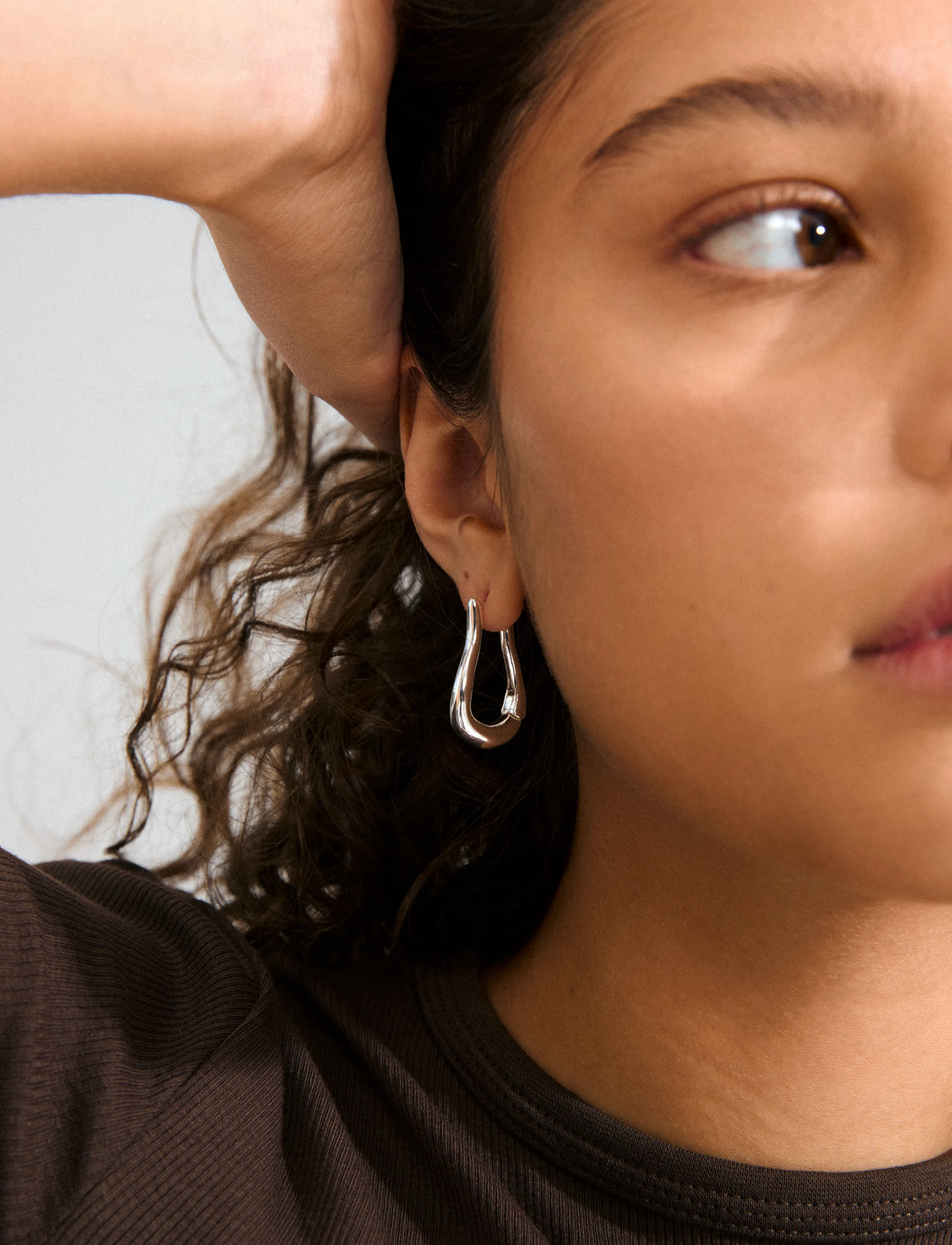 Pilgrim - UNFOLD hoops silver-plated - juhlamuotia outlet-hintaan - silver plated - 2