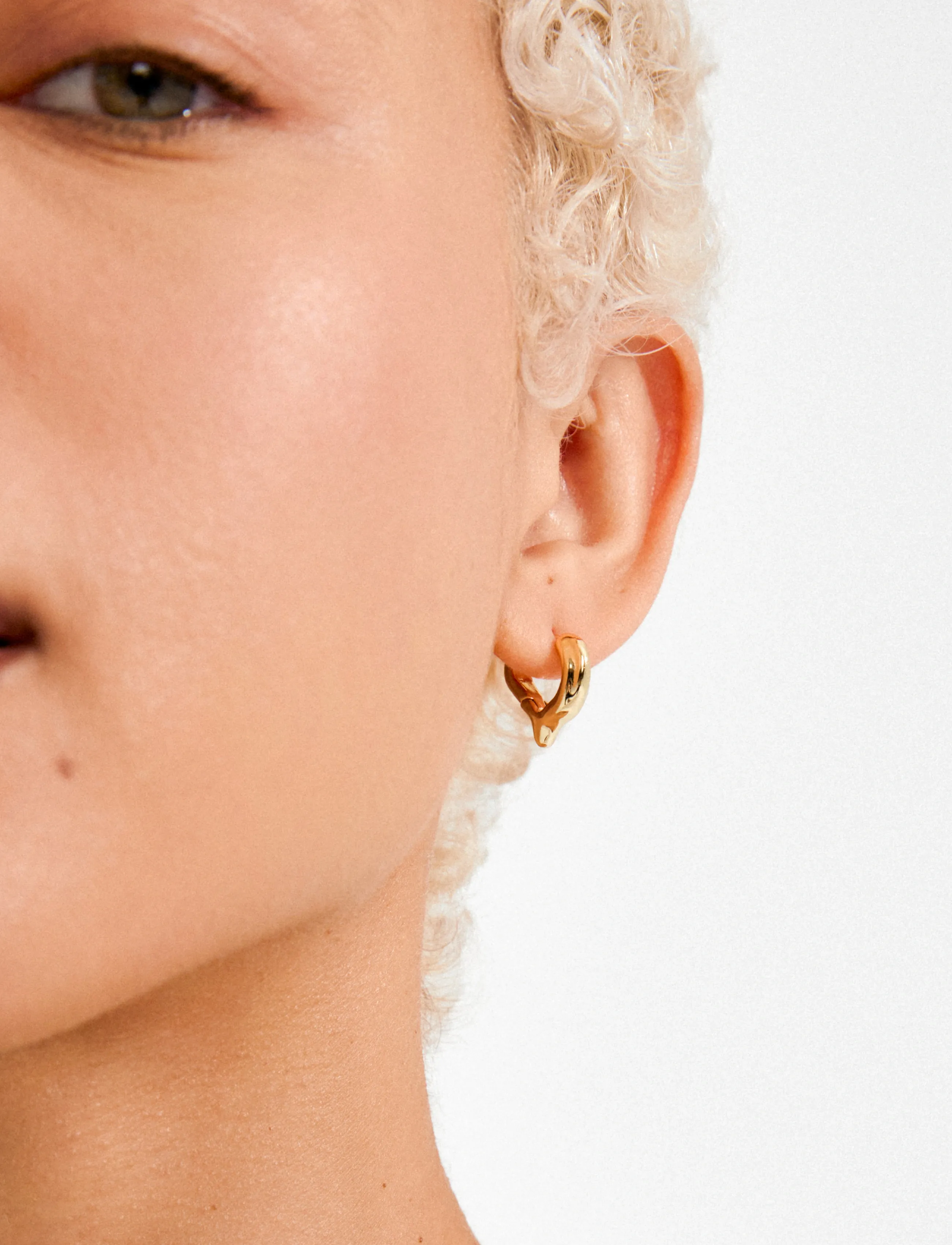 Pilgrim Iris Earrings Gold-Plated, One Size, Earrings, Gold - Hoops, Frauen