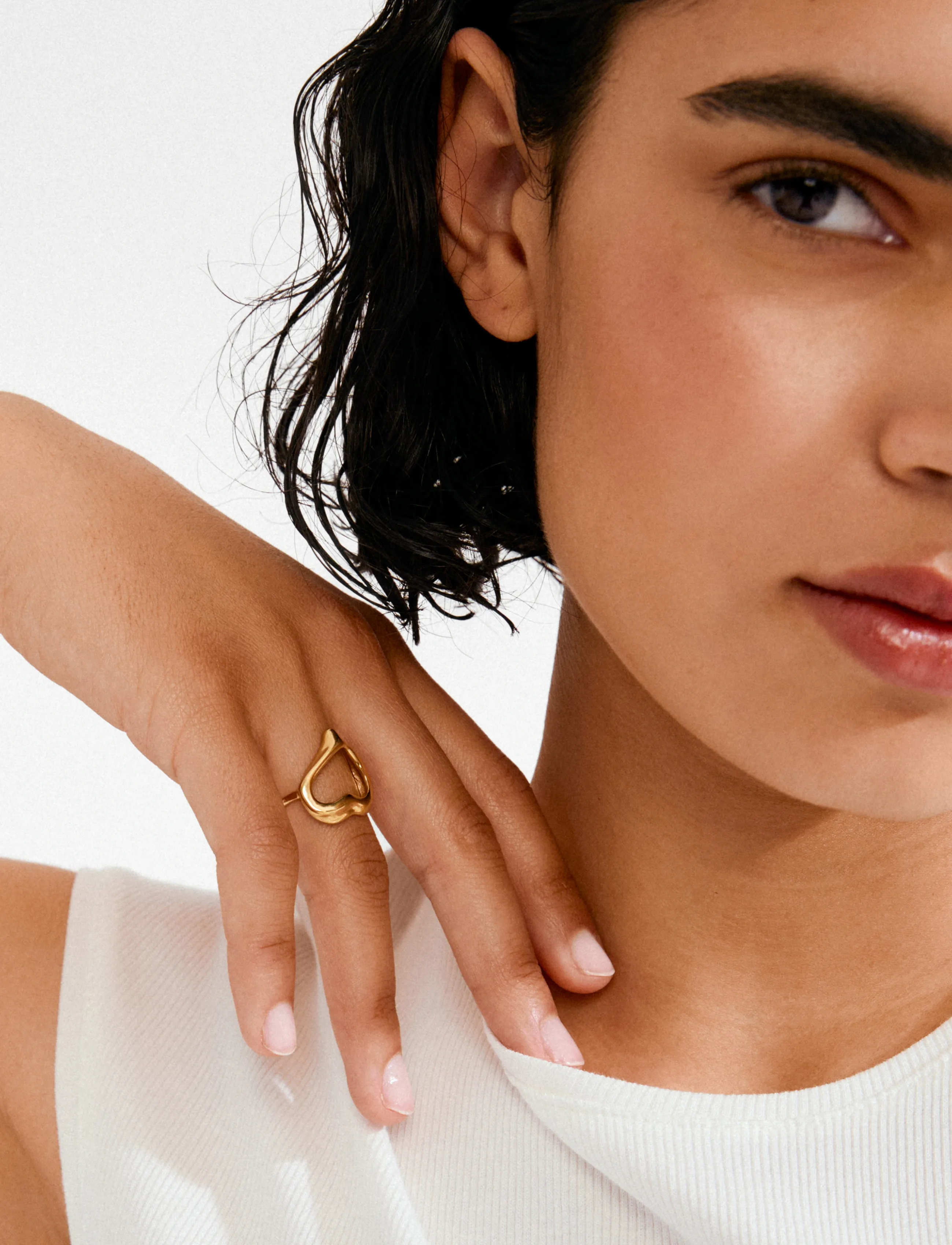 Pilgrim Iris Ring Gold-Plated, One Size, Jewellery, Gold - Rings, Frauen