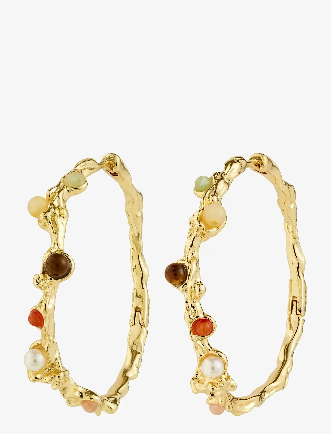 Pilgrim - IRIS hoop earrings gold-plated - hoops - gold plated - 1