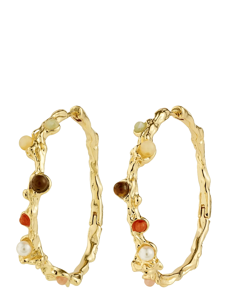 Pilgrim - IRIS hoop earrings gold-plated - hoops - gold plated - 1