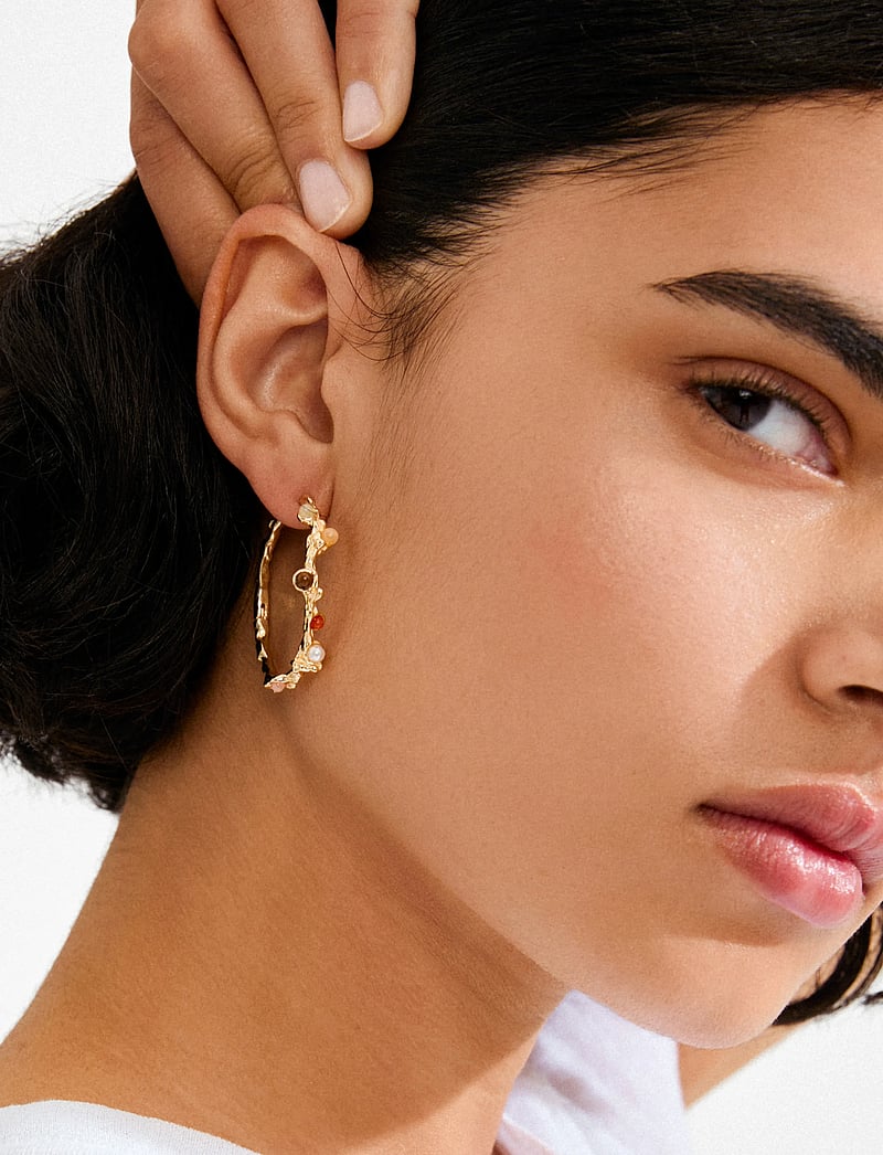 Pilgrim - IRIS hoop earrings gold-plated - hoops - gold plated - 3