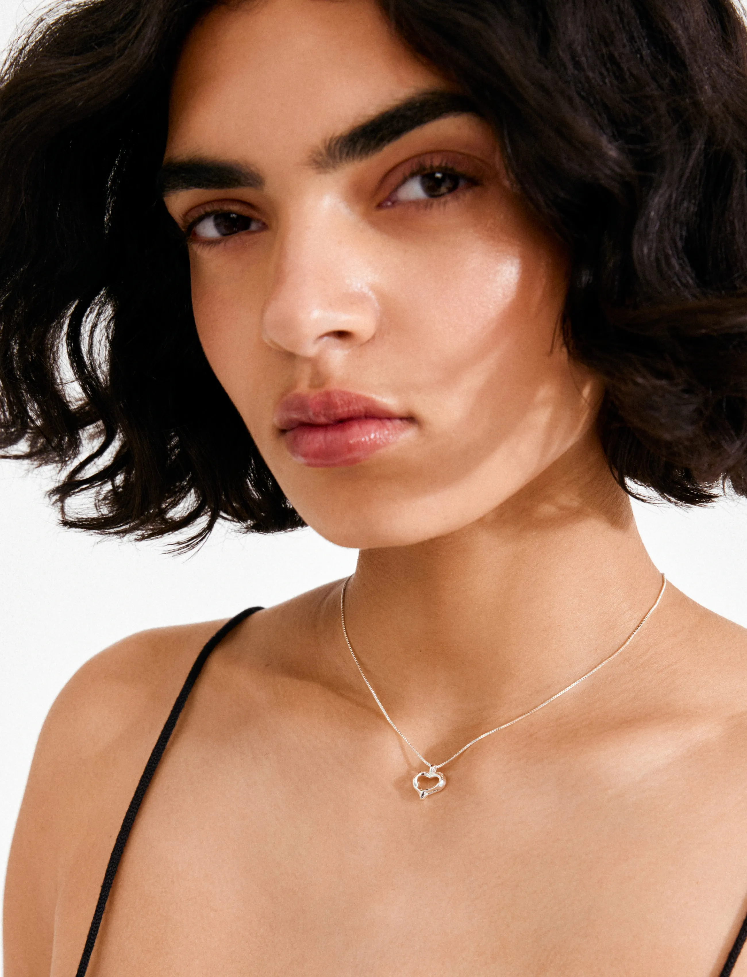 Pilgrim Iris Necklace Silver-Plated, One Size, Silver, Halskæder > Smukke Halskæder, Dame