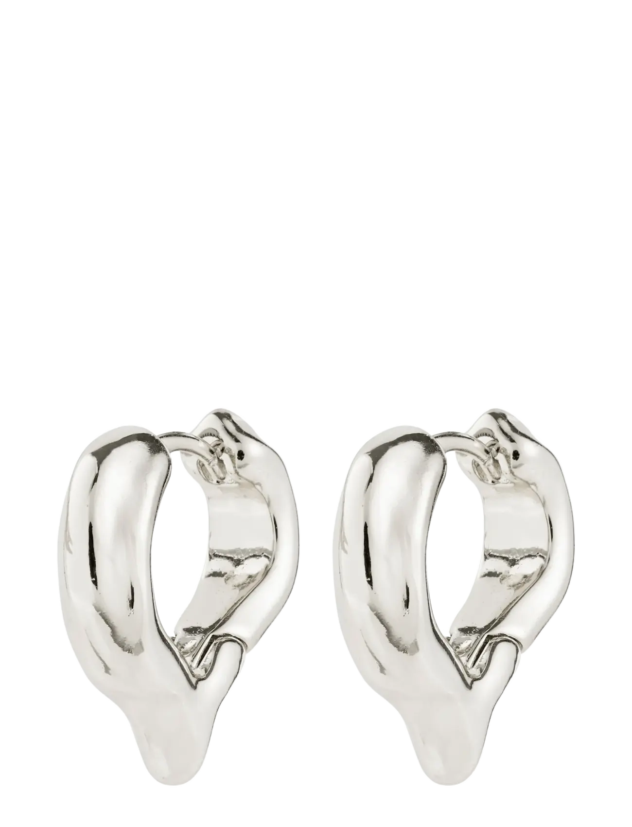 Pilgrim IRIS earrings silver-plated - Hoops - SILVER PLATED / silver