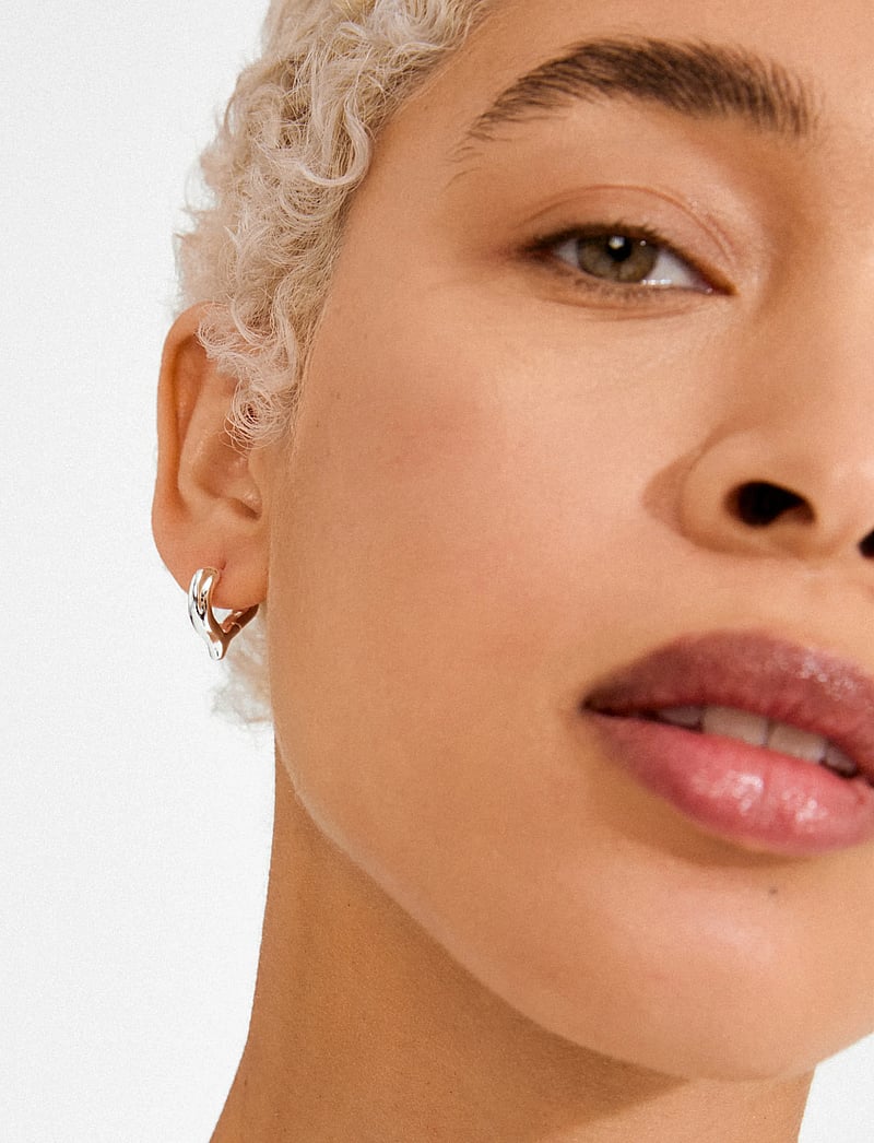 Pilgrim - IRIS earrings silver-plated - kreolen - silver plated - 2