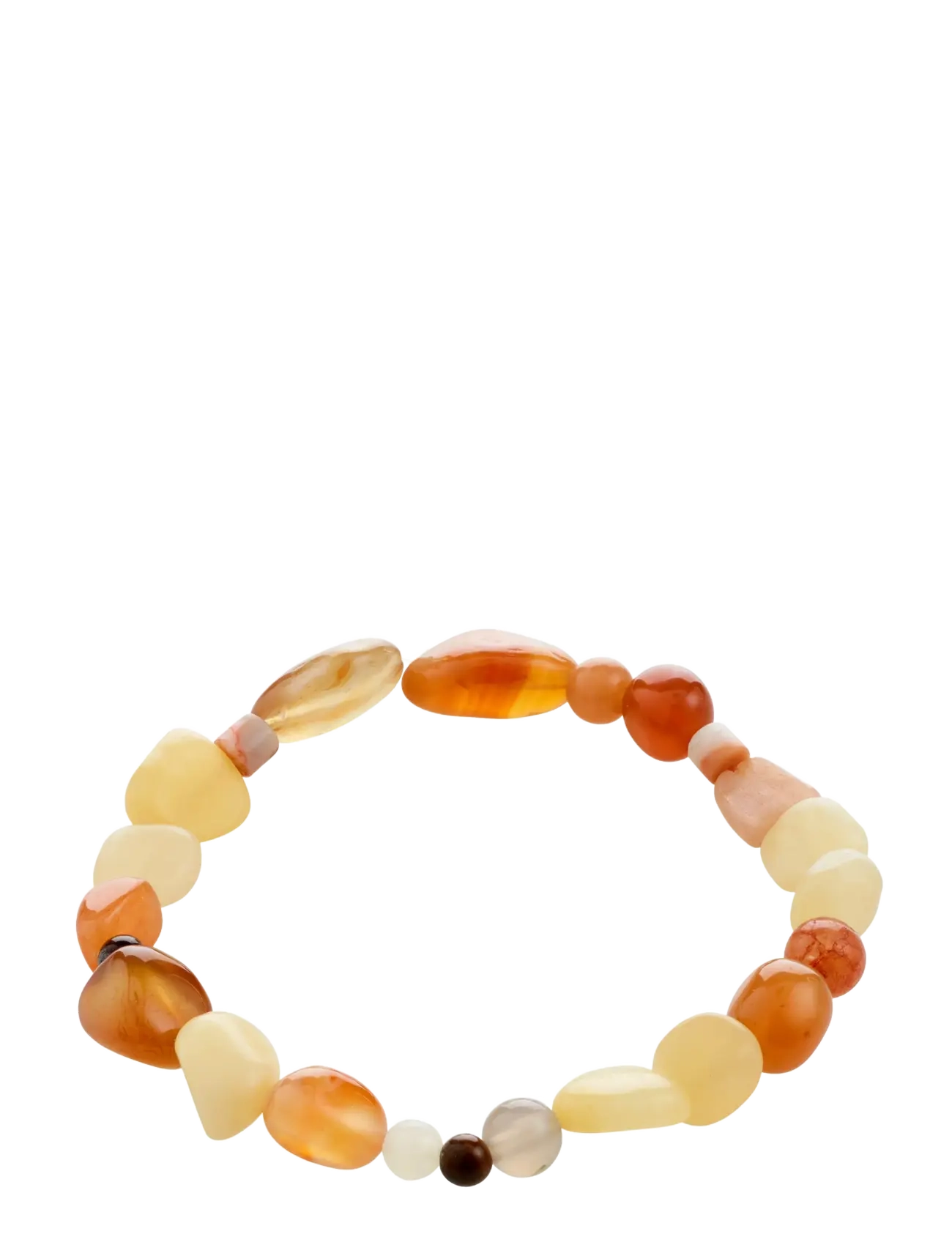 Pilgrim IRIS bracelet sand/multi - Konfirmation - SILVER PLATED / brown