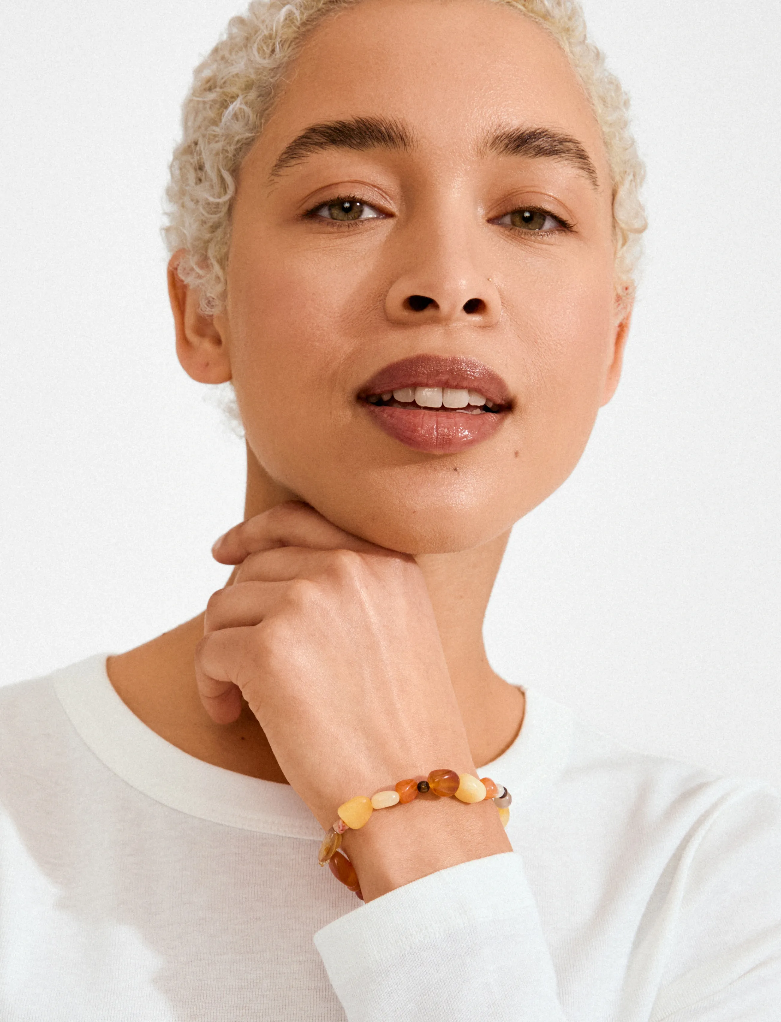 Pilgrim Iris Bracelet Sand/Multi, One Size, Bracelets, Braun - Pearl Frauen