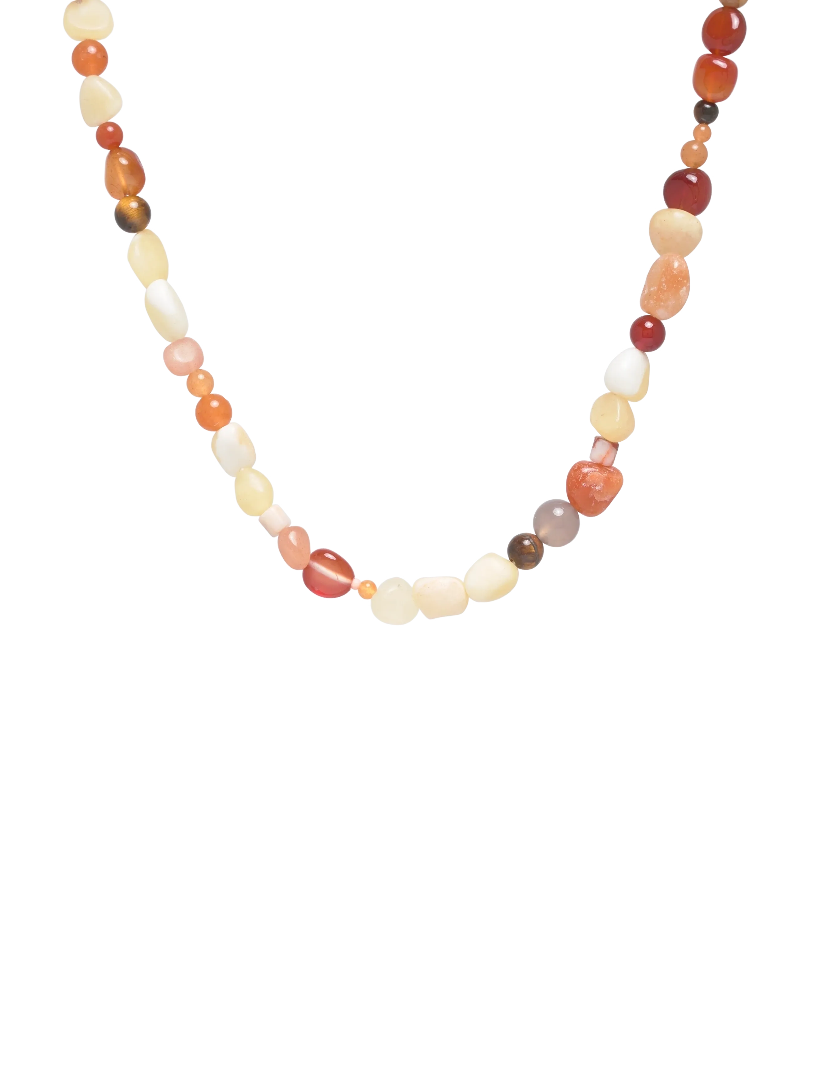 Pilgrim IRIS necklace silver-plated/multi - Festtøj - SILVER PLATED / brown