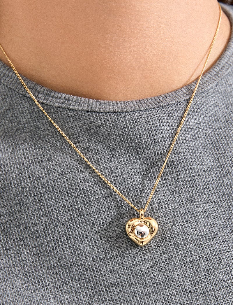 Pilgrim - NOVA heart necklace gold-plated - pendant necklaces - gold plated - 3