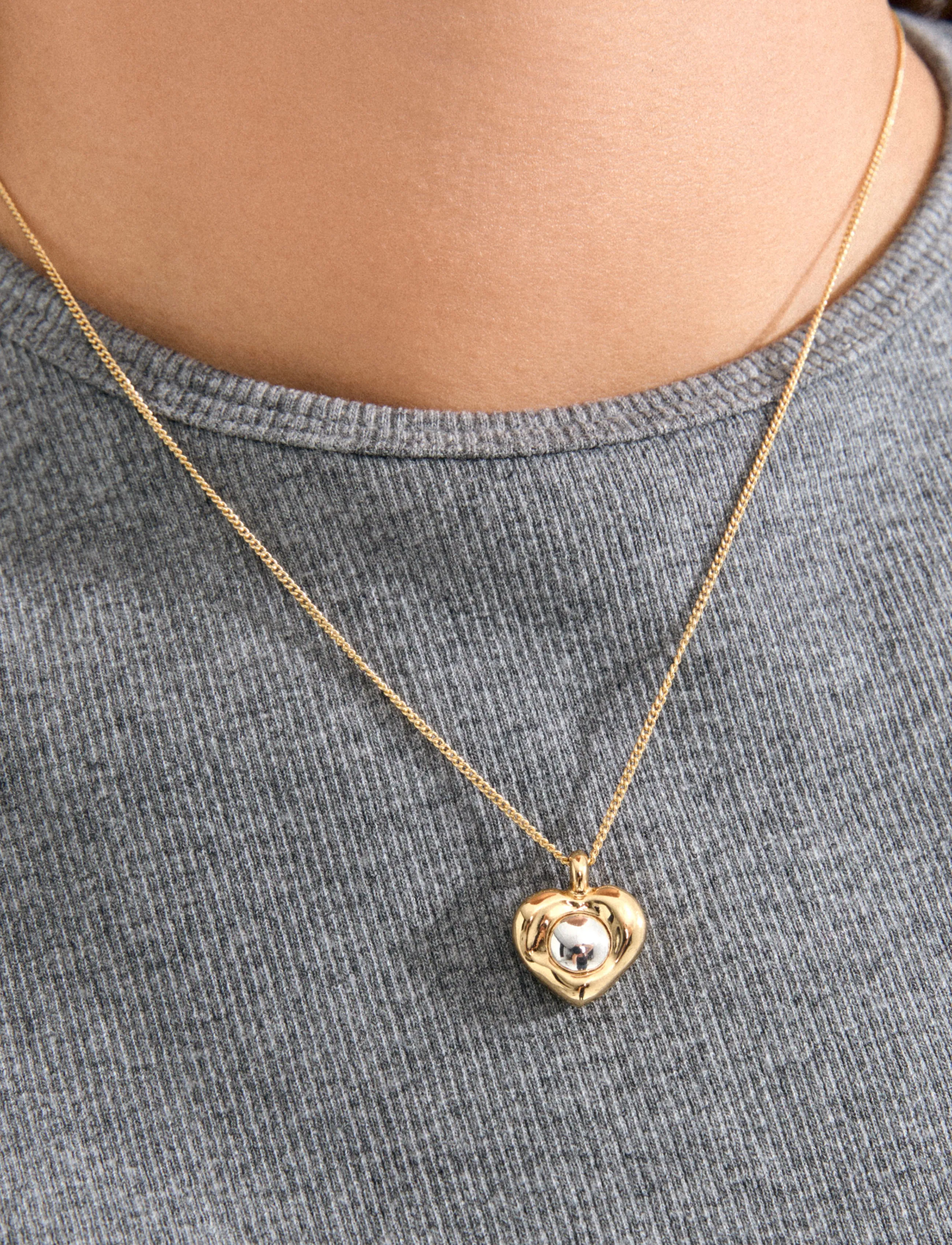 Pilgrim - NOVA heart necklace gold-plated - halskæder med vedhæng - gold plated - 3