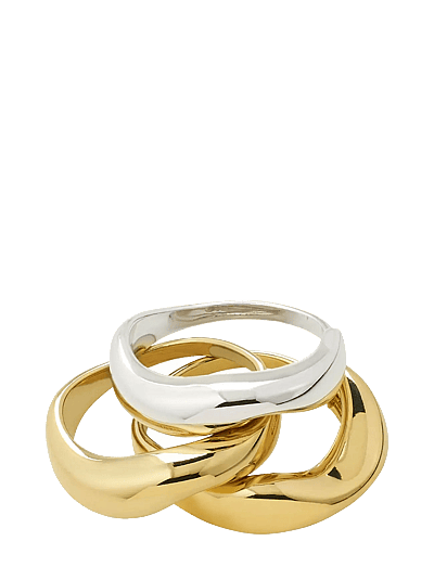 Nova Rings 3-In-1 Set, Gold-Plated - Ringe