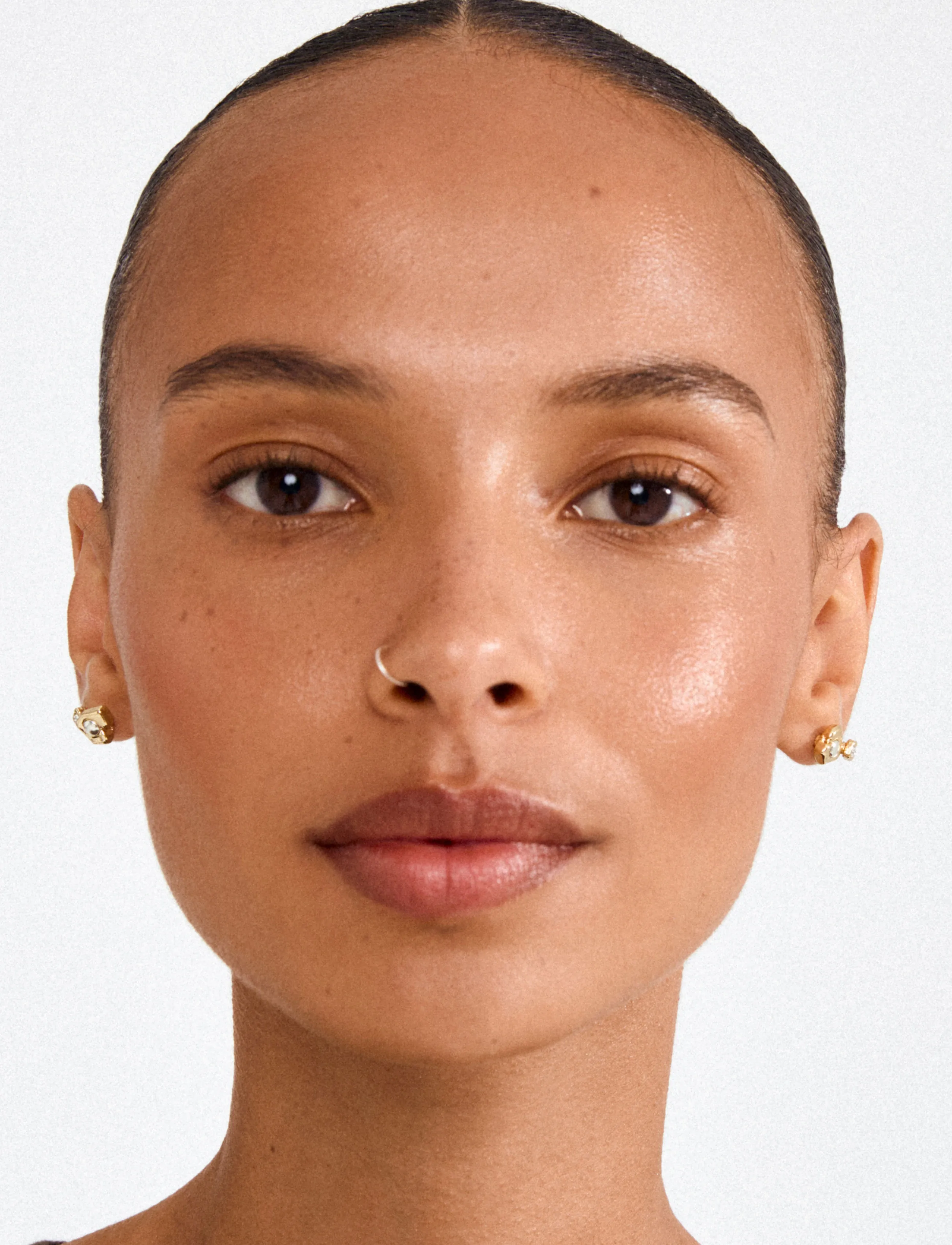 Pilgrim Nova Earrings 2-In-1 Set, Gold-Plated, One Size, Earrings, Gold - Studs, Frauen