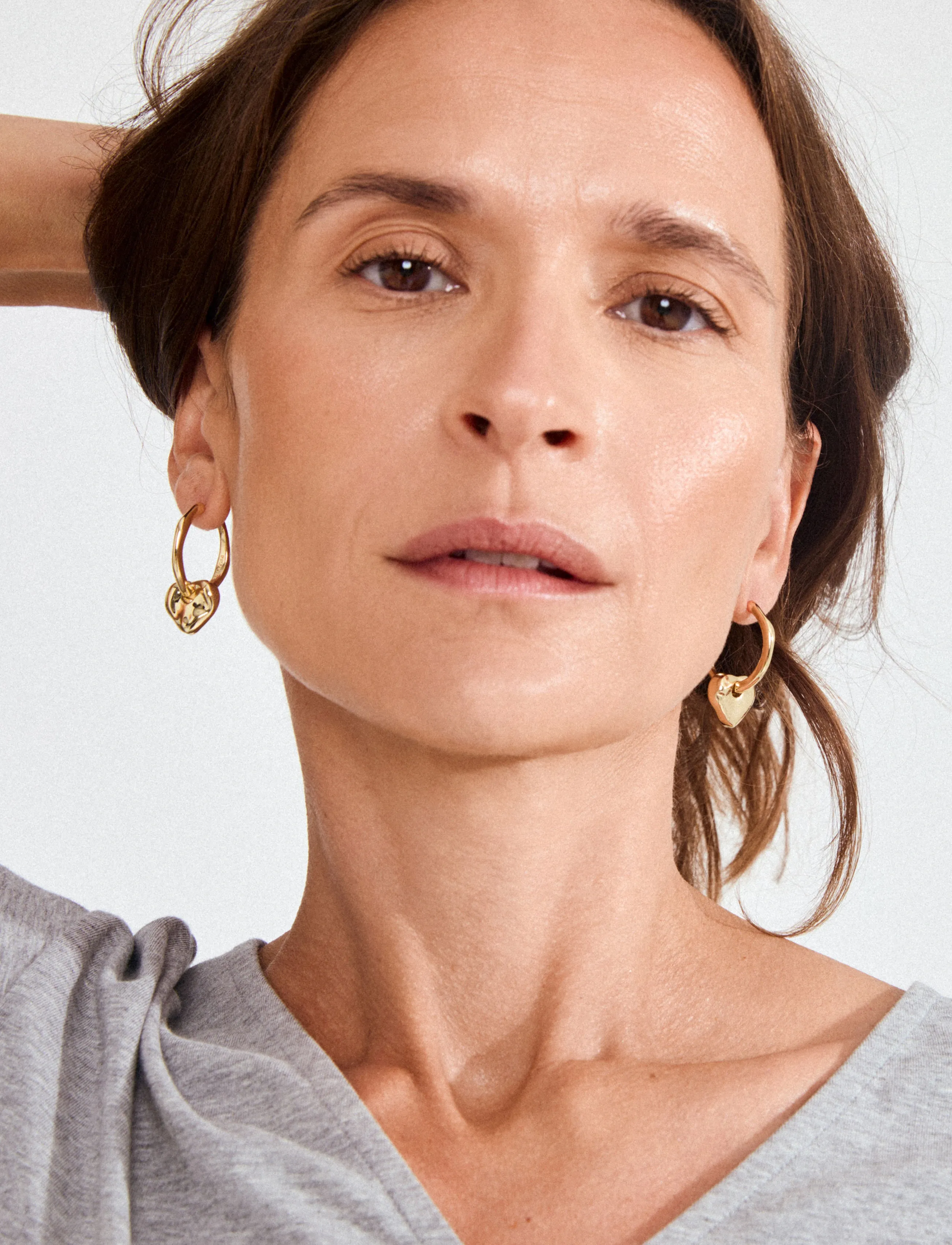 Pilgrim Nova Earrings Gold-Plated, One Size, Earrings, Gold - Hoops, Frauen