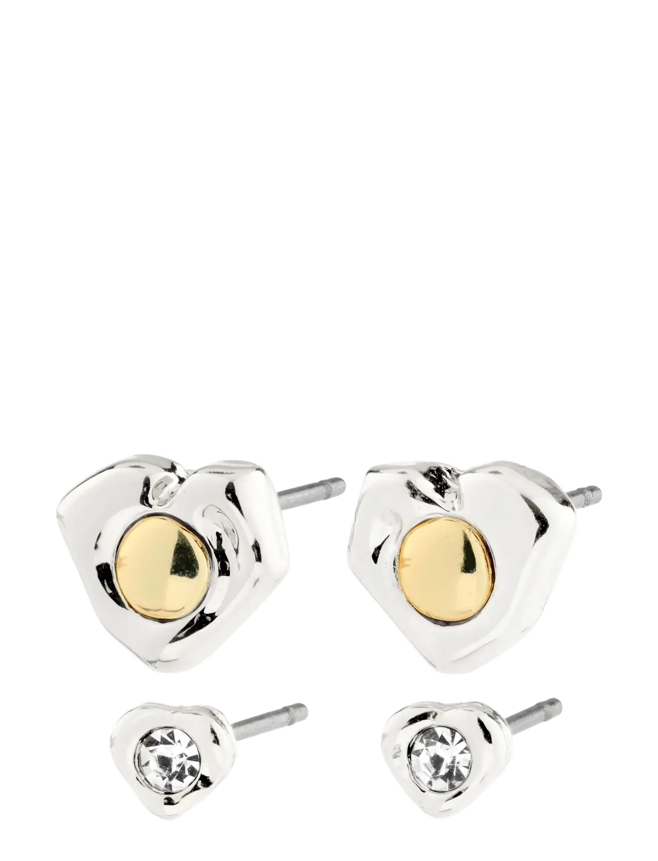 PILGRIM Nova Ohrringe 2-In-1 Set, Silber-Plated Silber - One Size - Damen