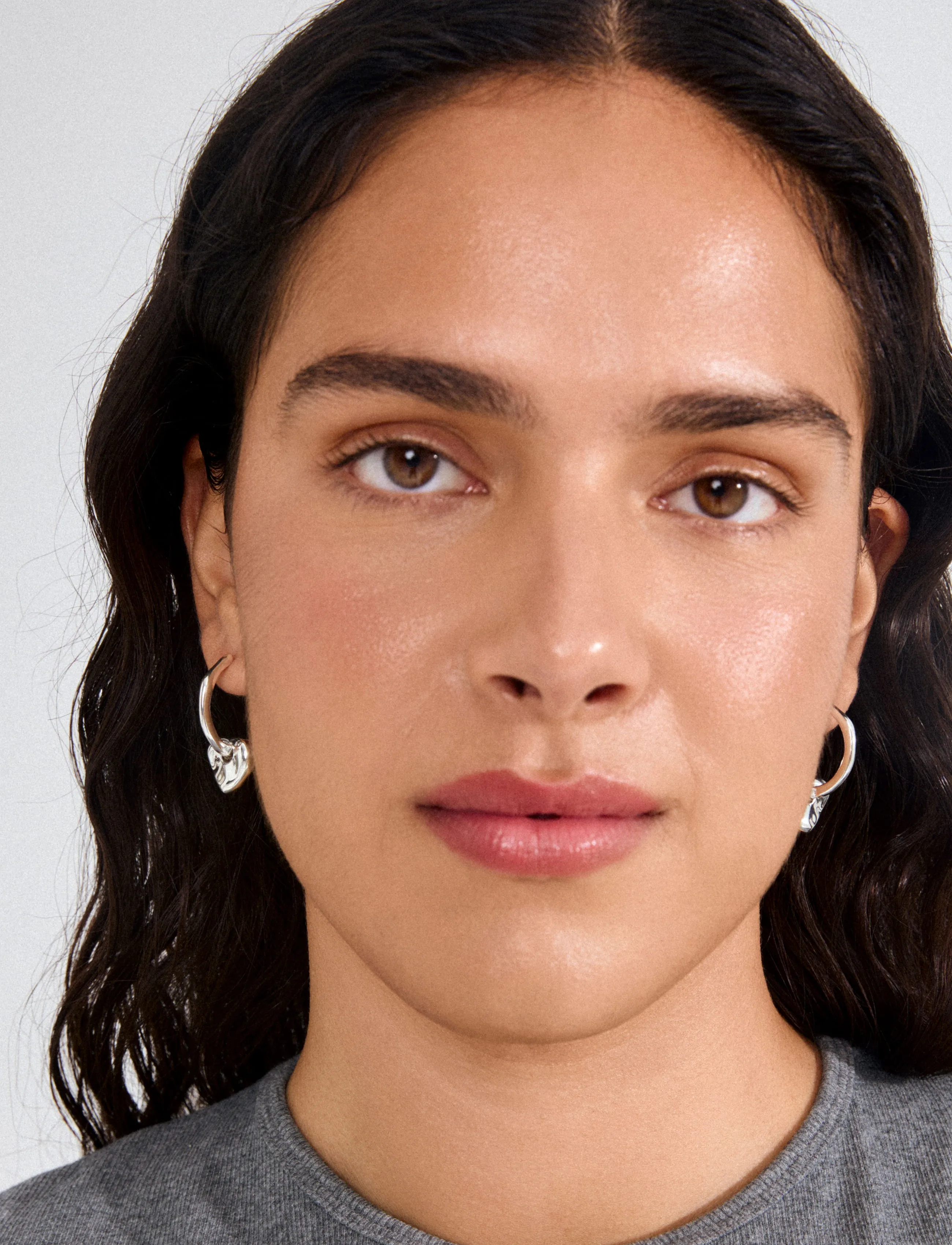 Pilgrim Nova Earrings Silver-Plated, One Size, Earrings, Silber - Hoops, Frauen