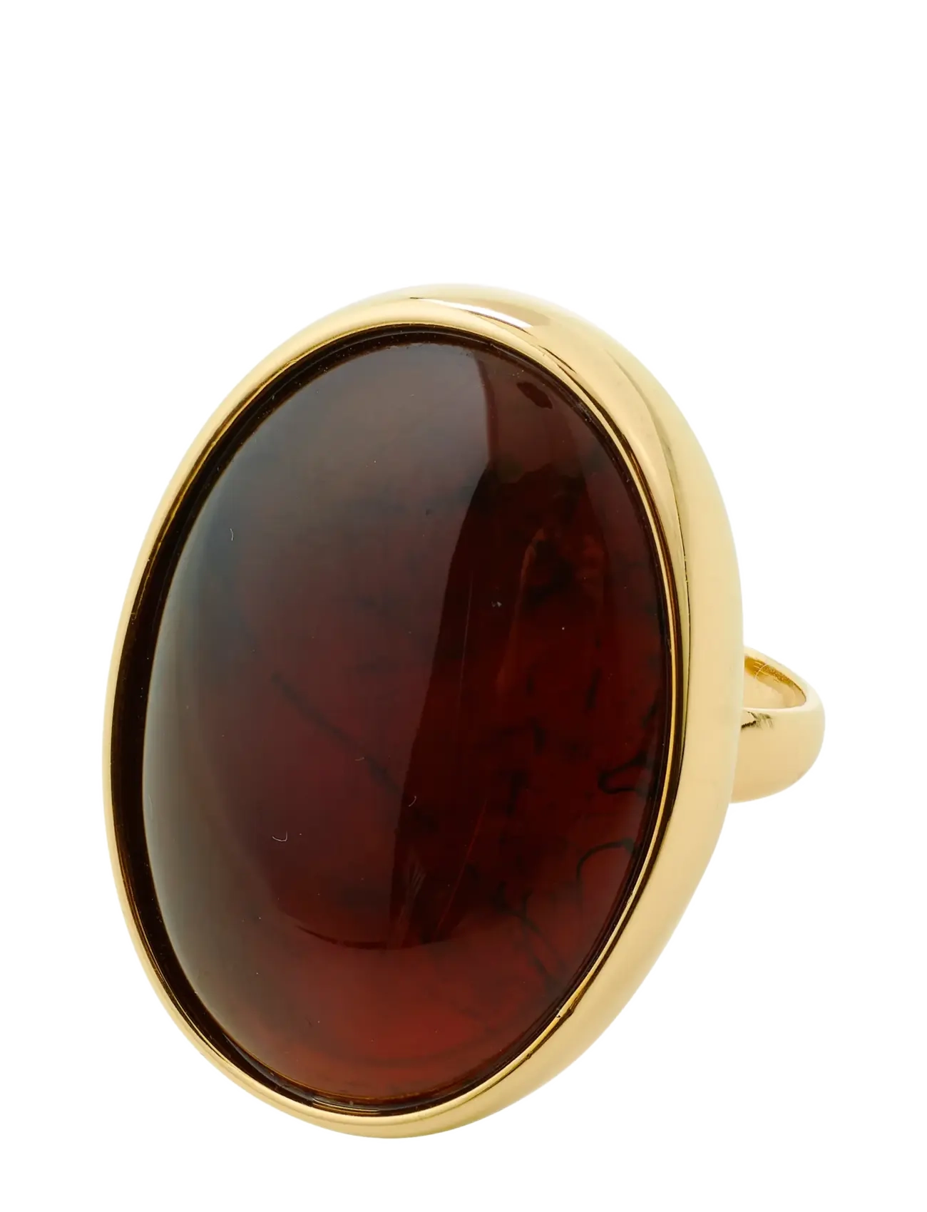 Pilgrim STILL ring gold-plated/brown - Besondere Anlässe - GOLD PLATED / brown