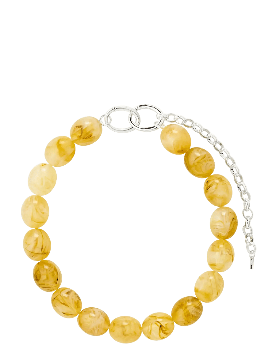 Pilgrim - STILL necklace silver-plated/yellow - statement-ketten - silver plated - 1